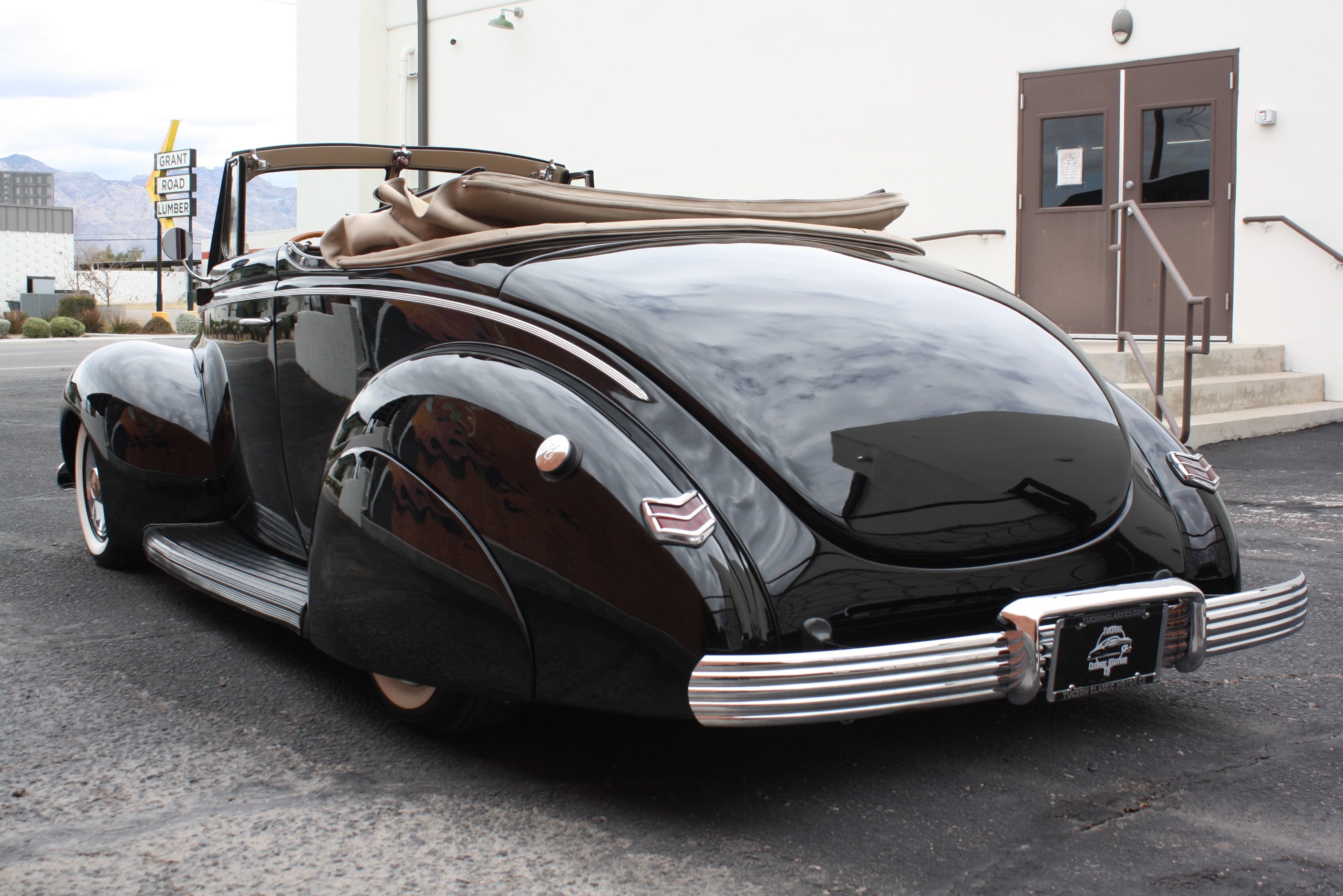1940 Ford Deluxe Desoto Hemi powered convertible.