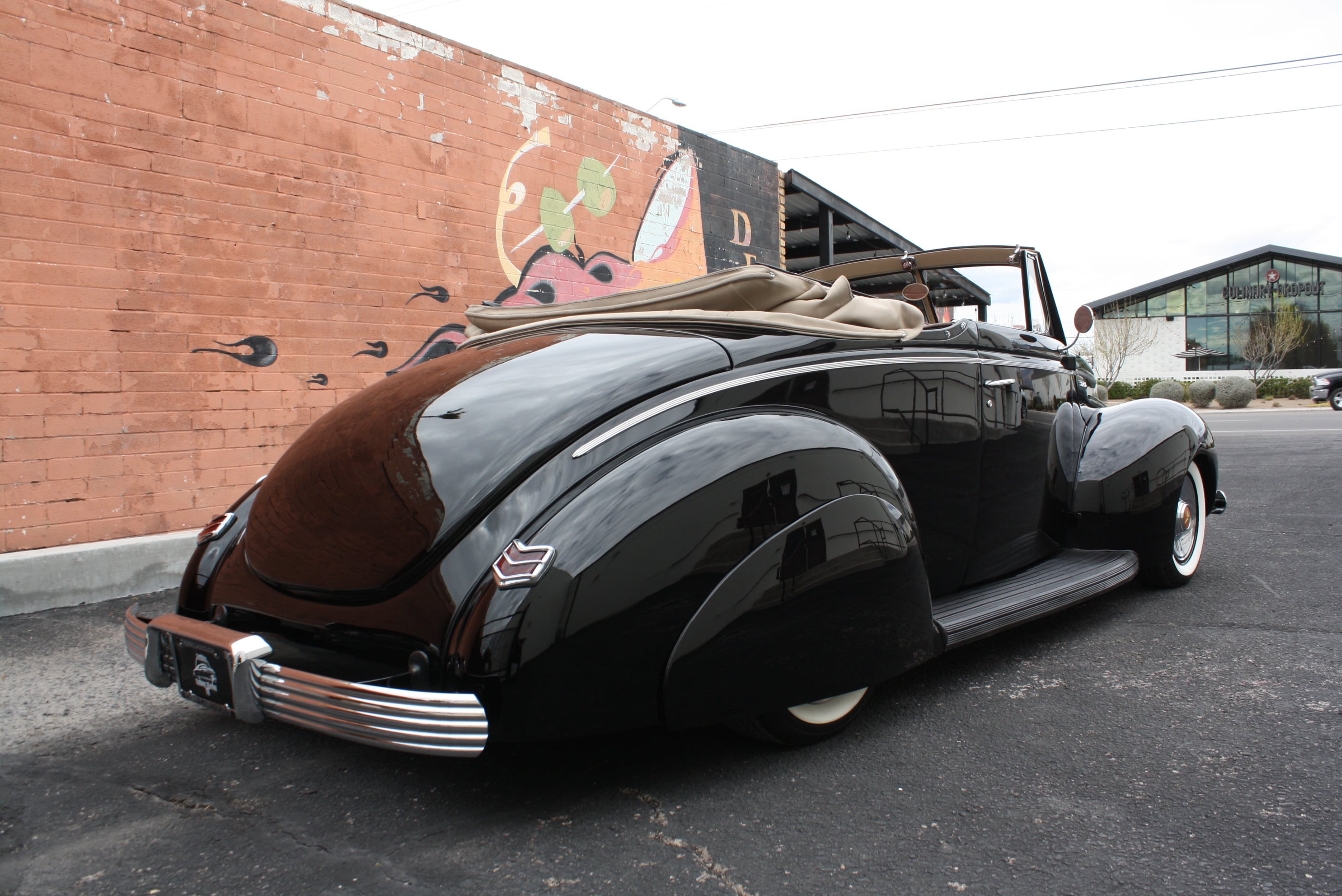 1940 Ford Deluxe Desoto Hemi powered convertible.