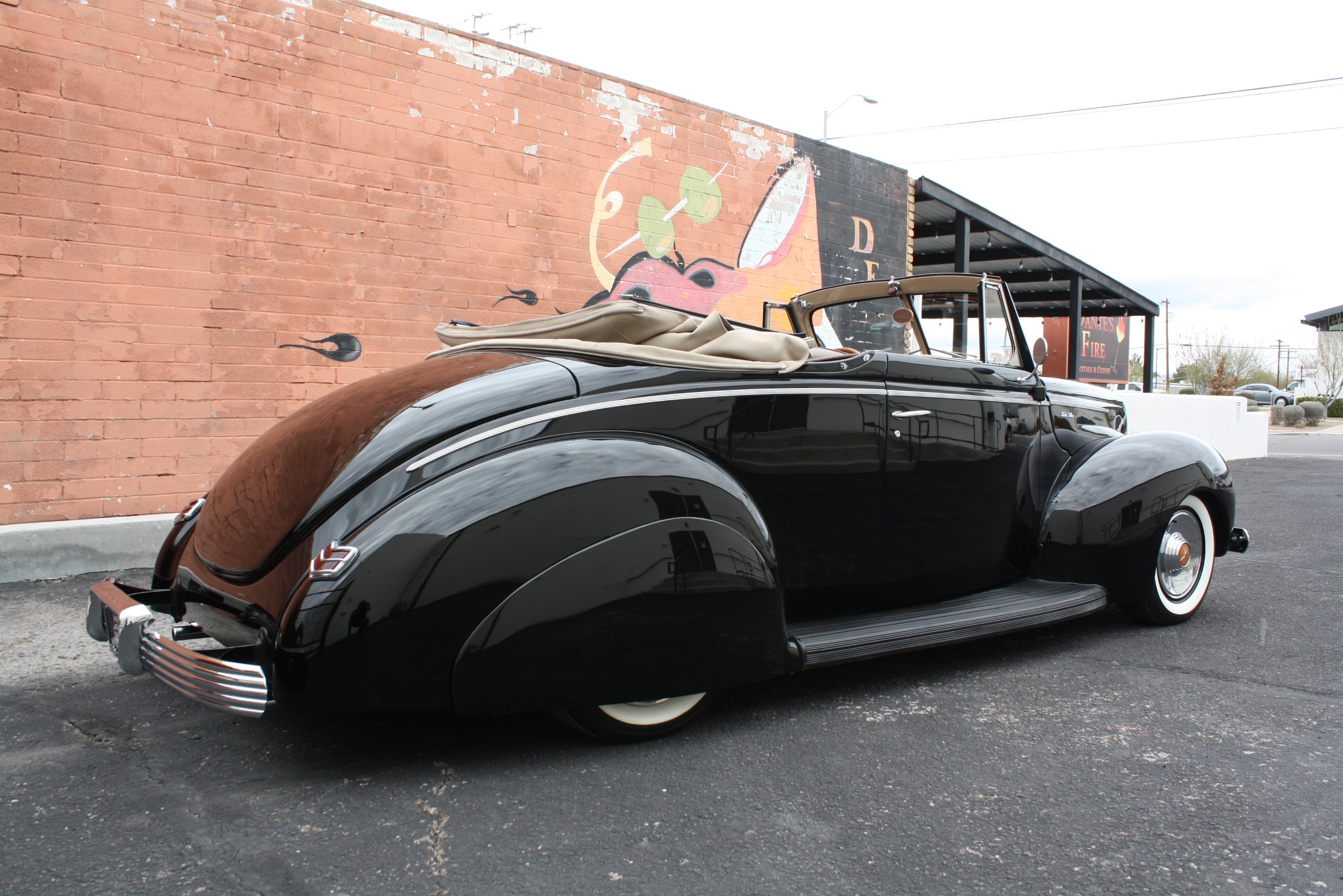 1940 Ford Deluxe Desoto Hemi powered convertible.