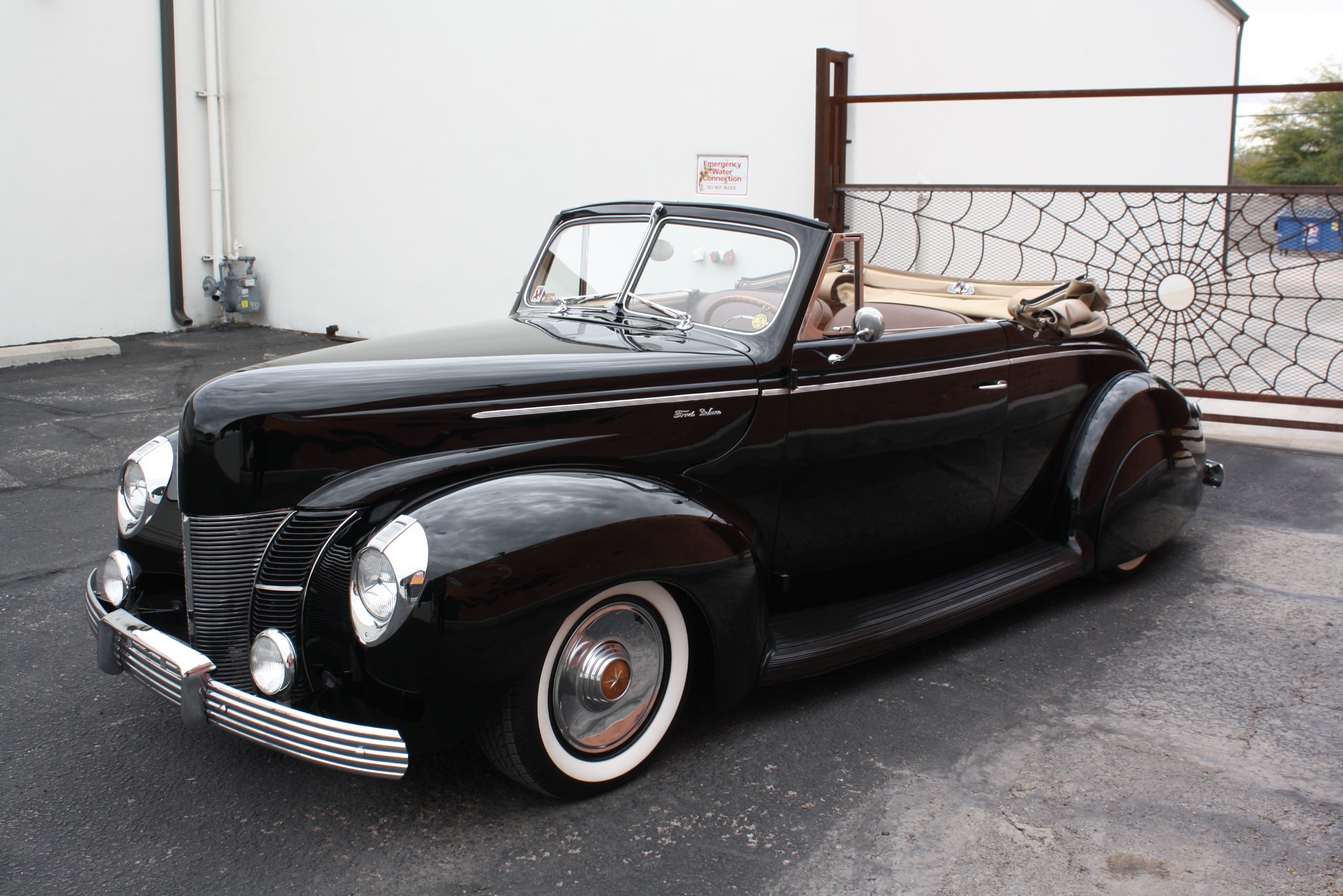 1940 Ford Deluxe Desoto Hemi powered convertible.