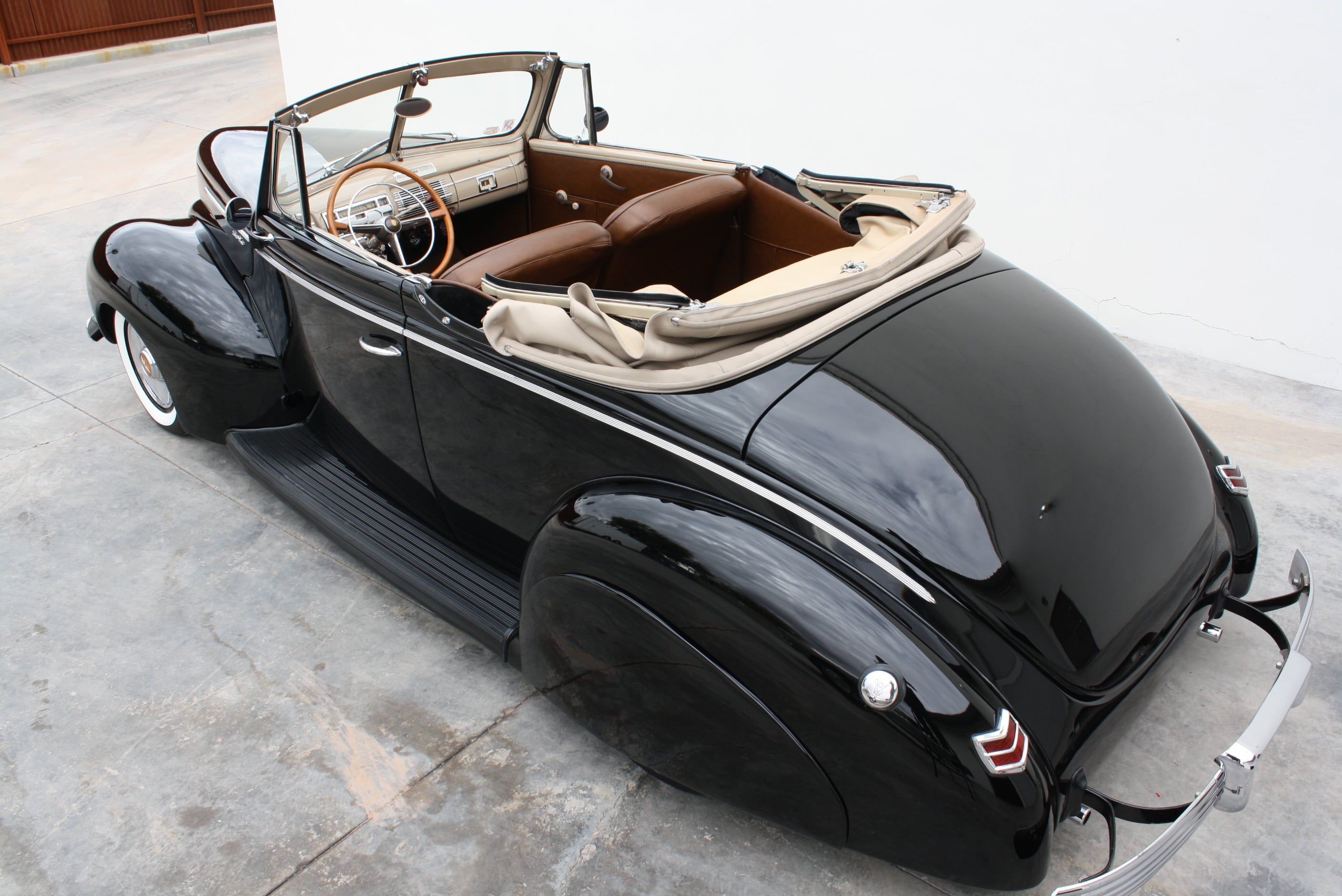1940 Ford Deluxe Desoto Hemi powered convertible.