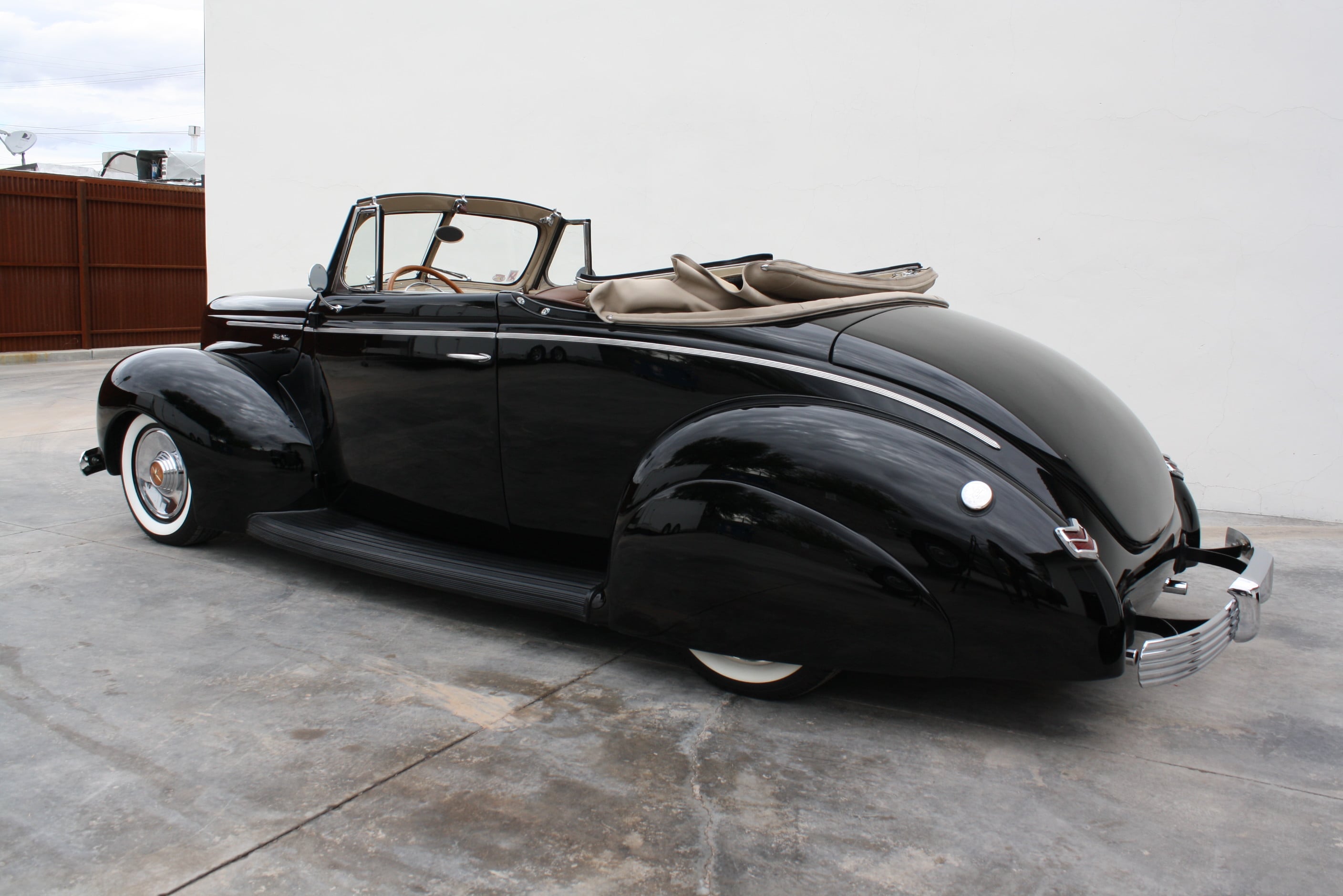 1940 Ford Deluxe Desoto Hemi powered convertible.