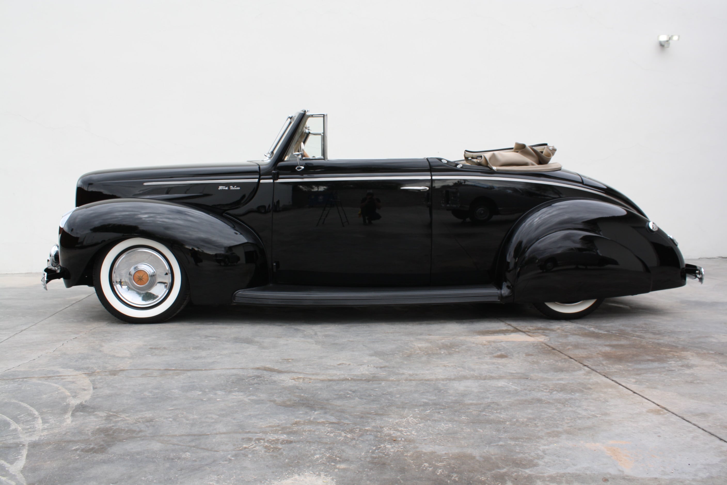 1940 Ford Deluxe Desoto Hemi powered convertible.