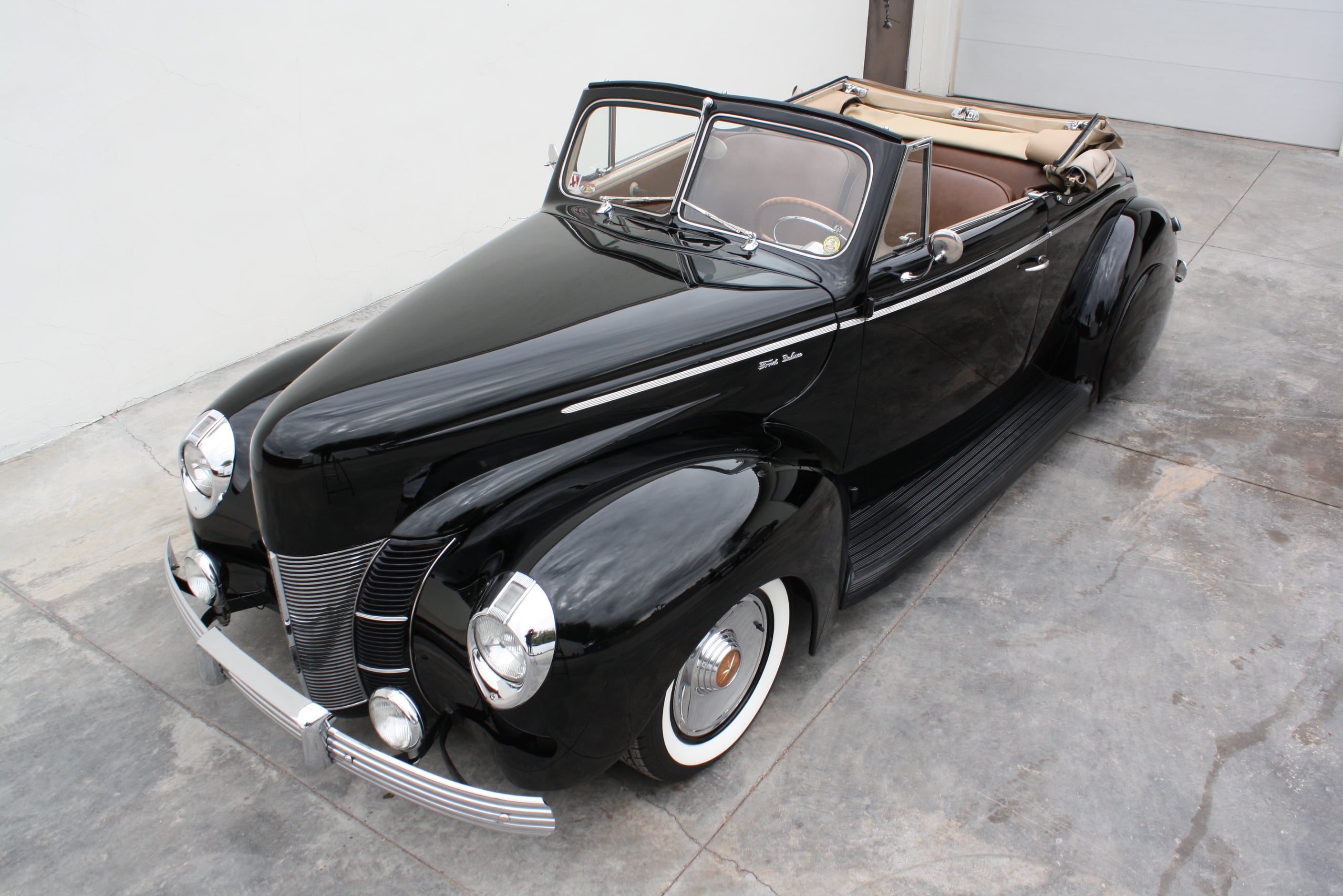 1940 Ford Deluxe Desoto Hemi powered convertible.
