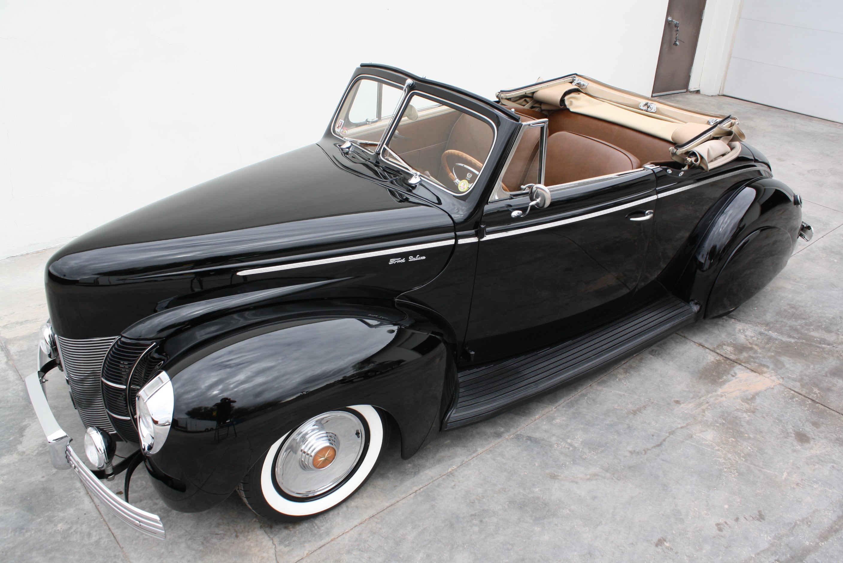 1940 Ford Deluxe Desoto Hemi powered convertible.