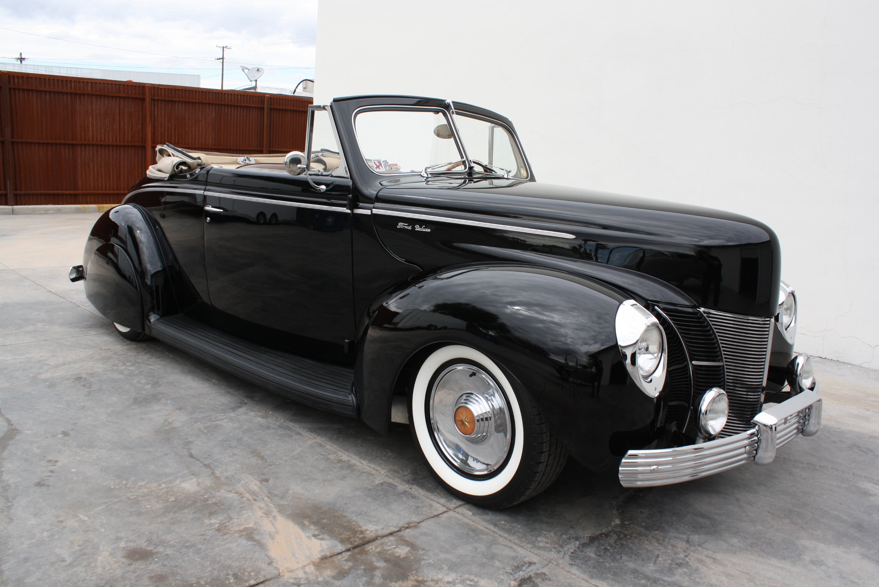 1940 Ford Deluxe Desoto Hemi powered convertible.