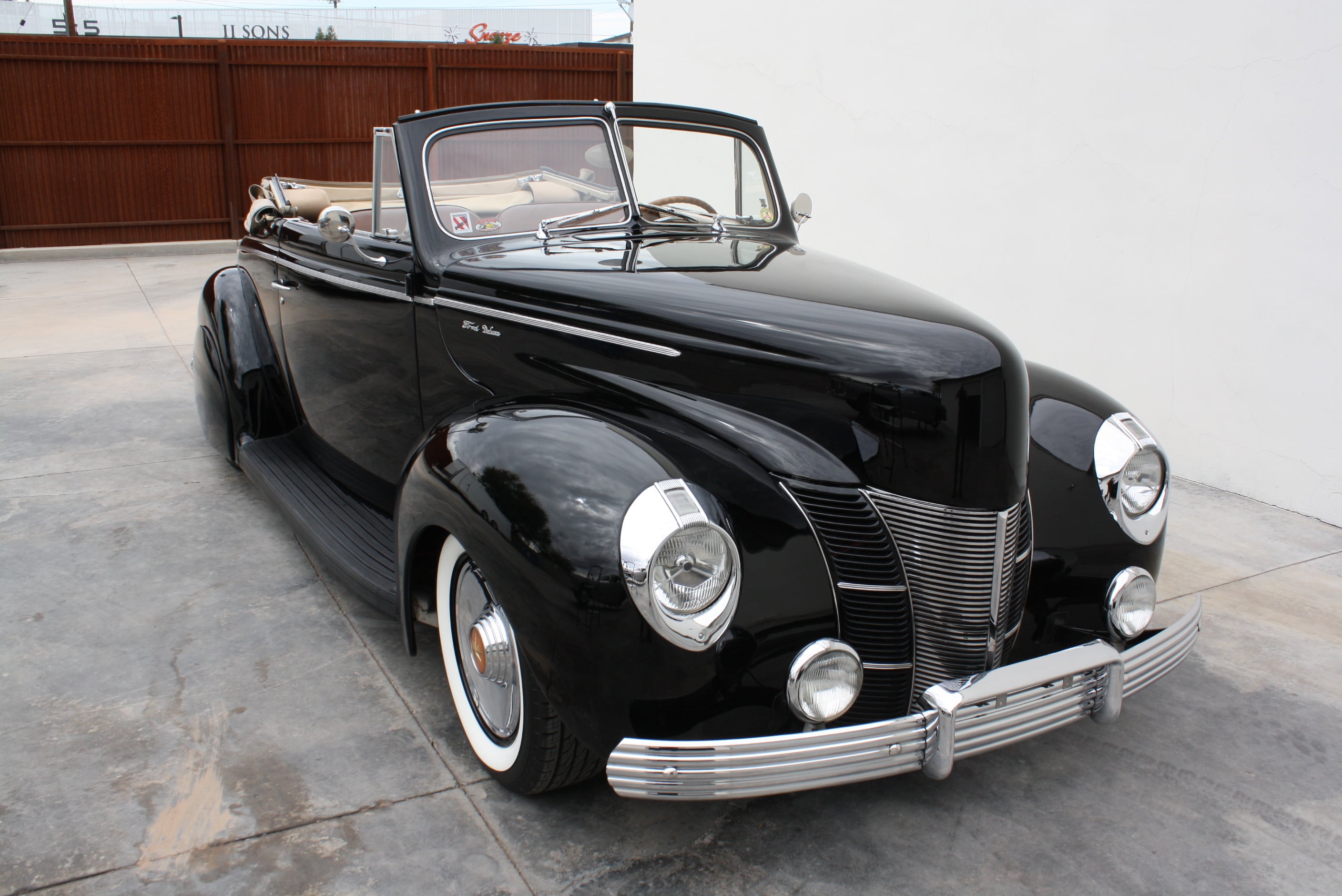 1940 Ford Deluxe Desoto Hemi powered convertible.
