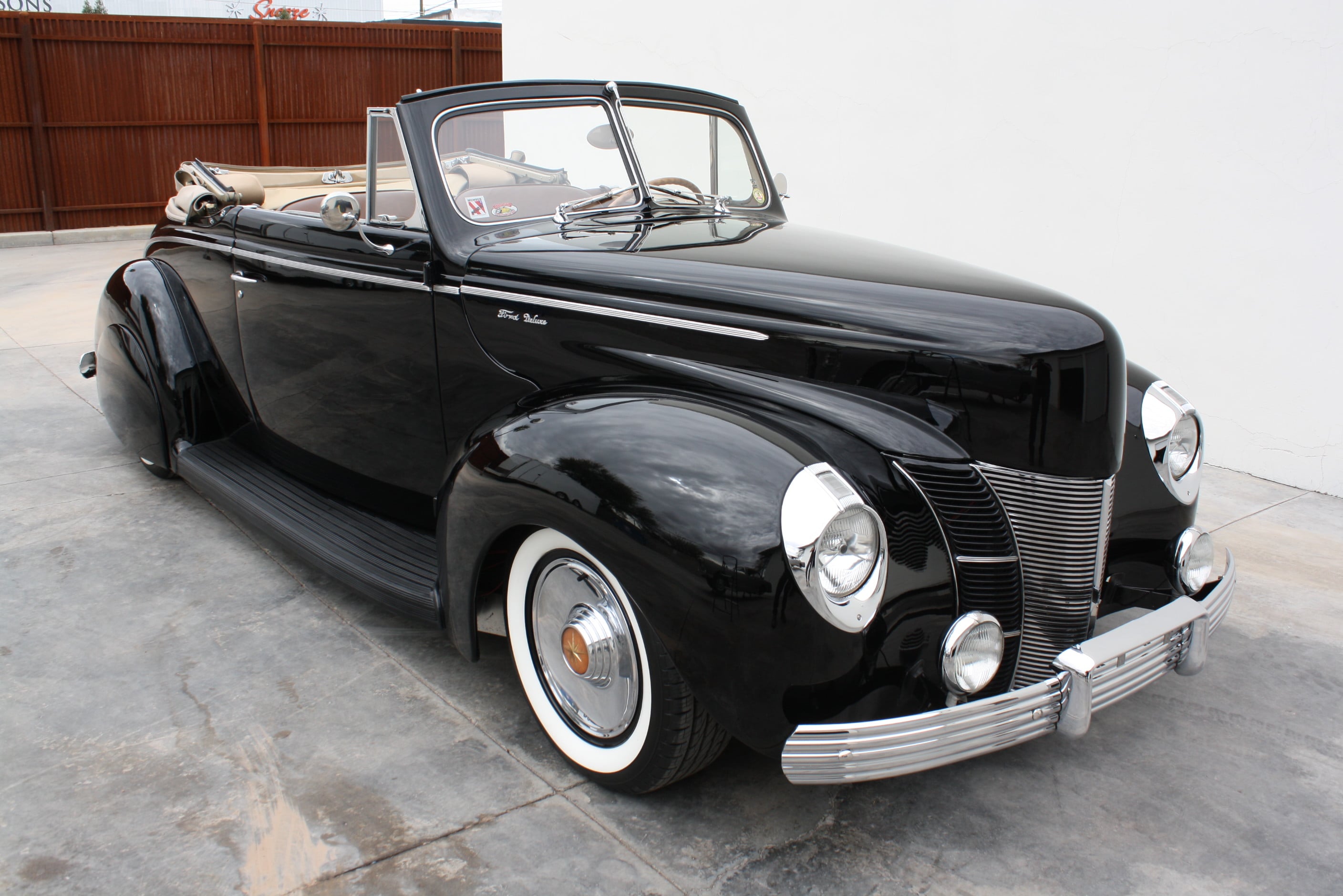1940 Ford Deluxe Desoto Hemi powered convertible.