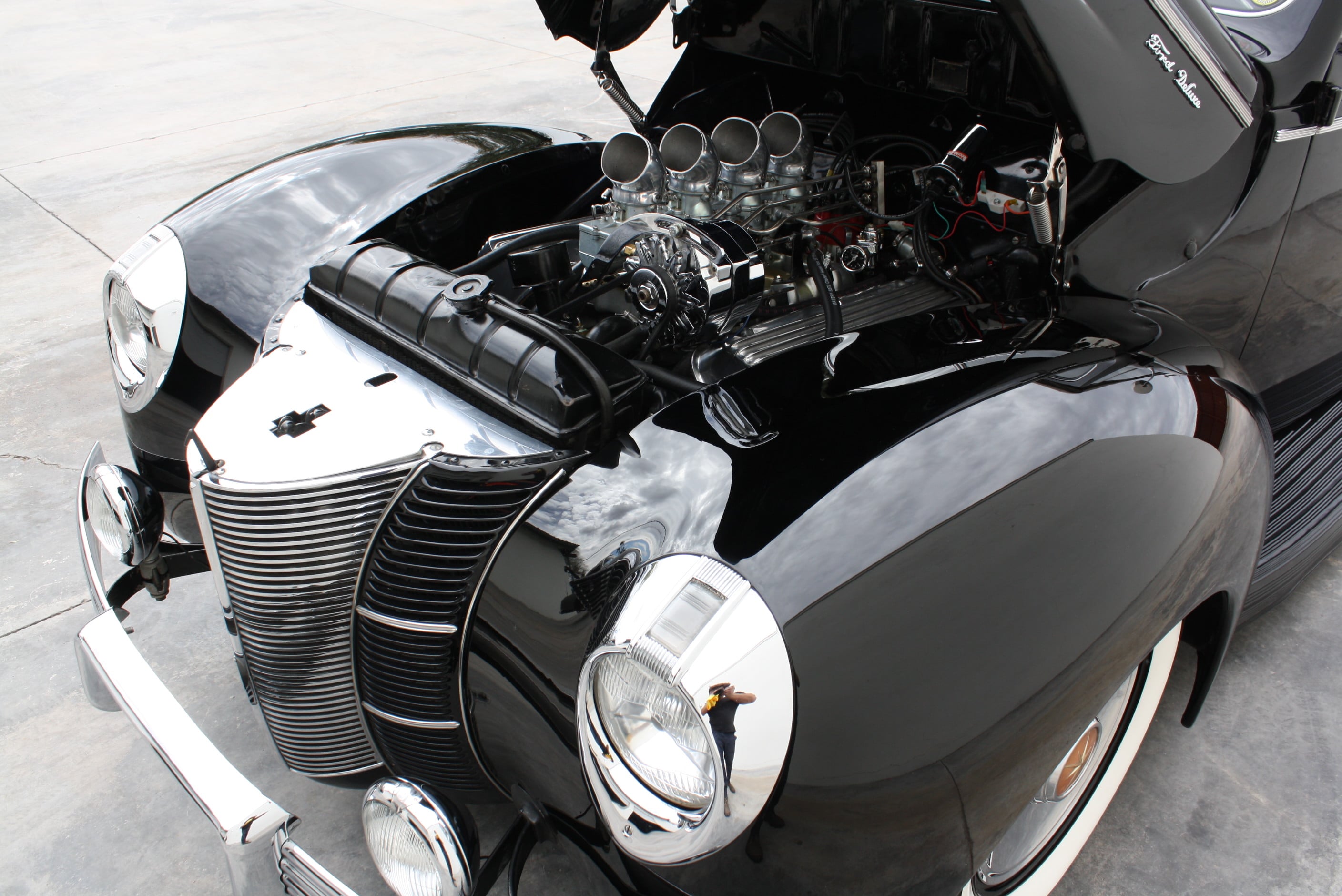 1940 Ford Deluxe Desoto Hemi powered convertible.