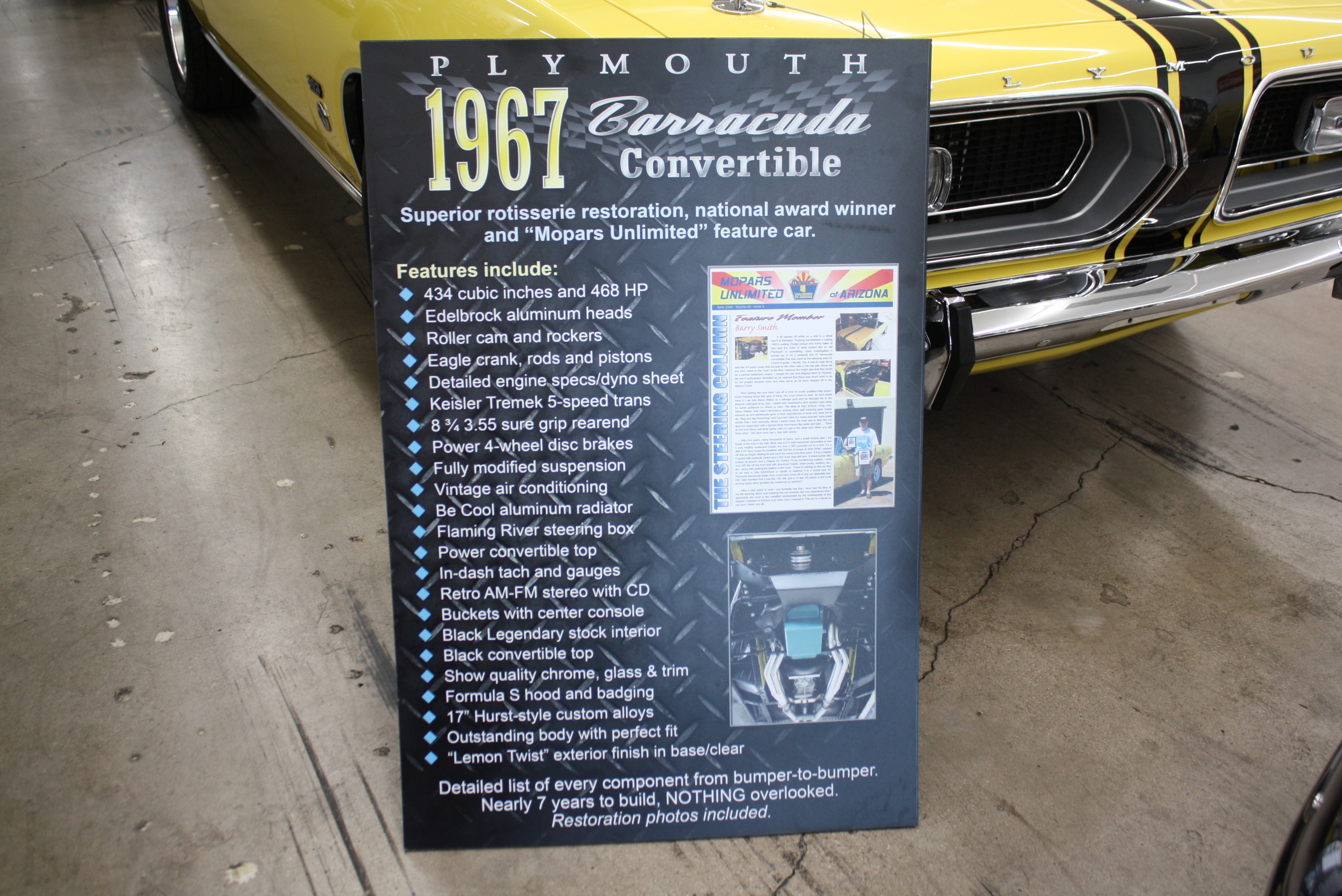 1967 Barracuda Convertible pro Touring