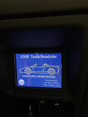 2008 Tesla Roadster 924 miles, one of the first 300