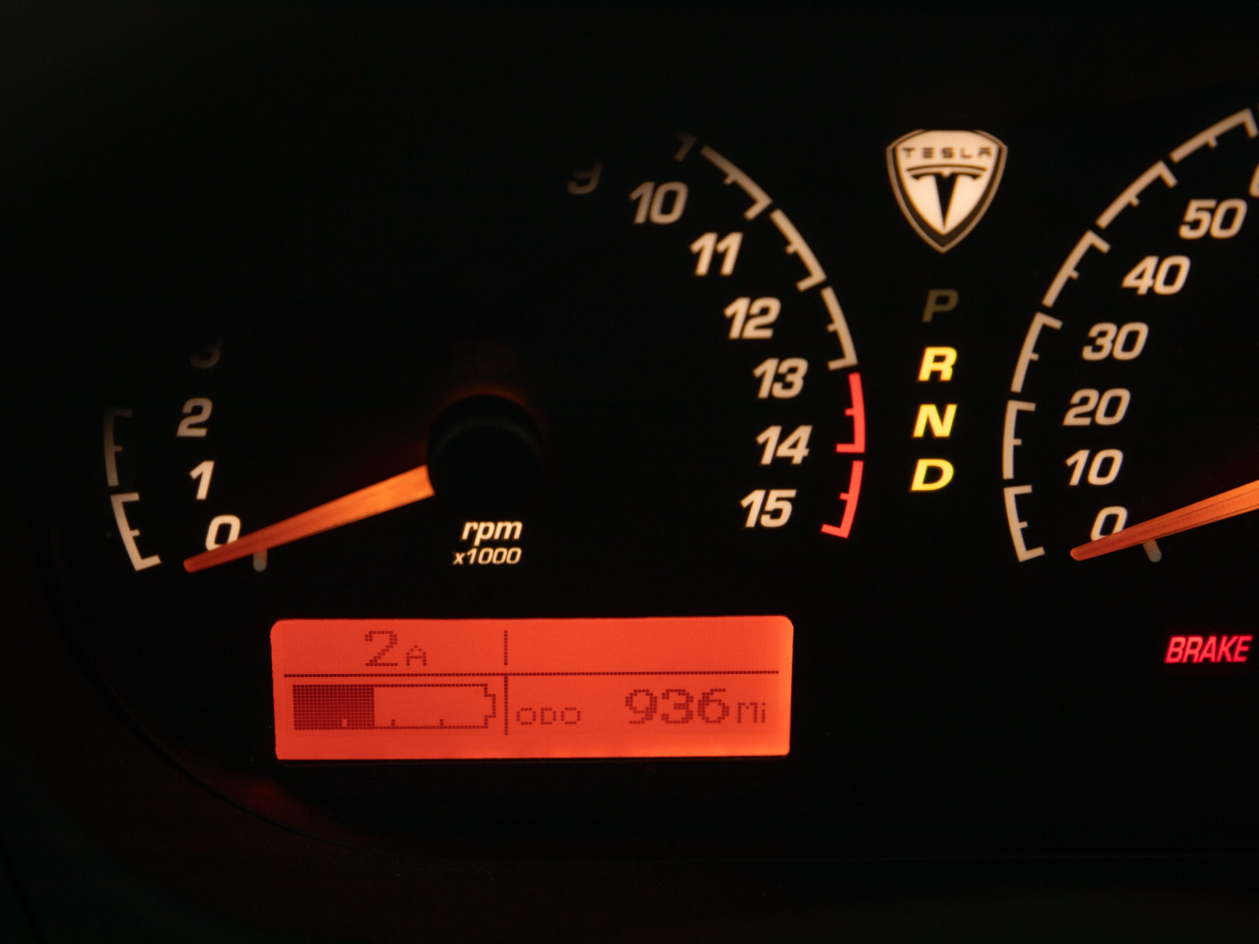 2008 Tesla Roadster 924 miles, one of the first 300