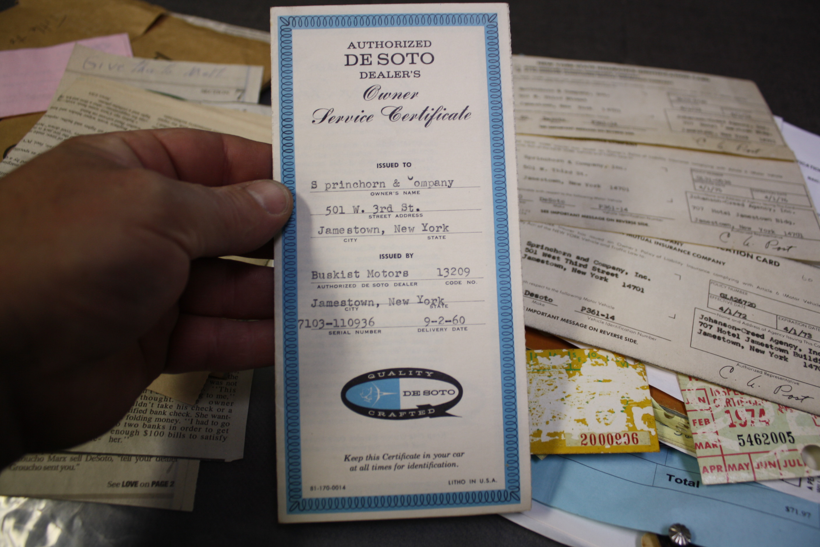 1960 DeSoto Fireflite Sedan. 13K original miles!