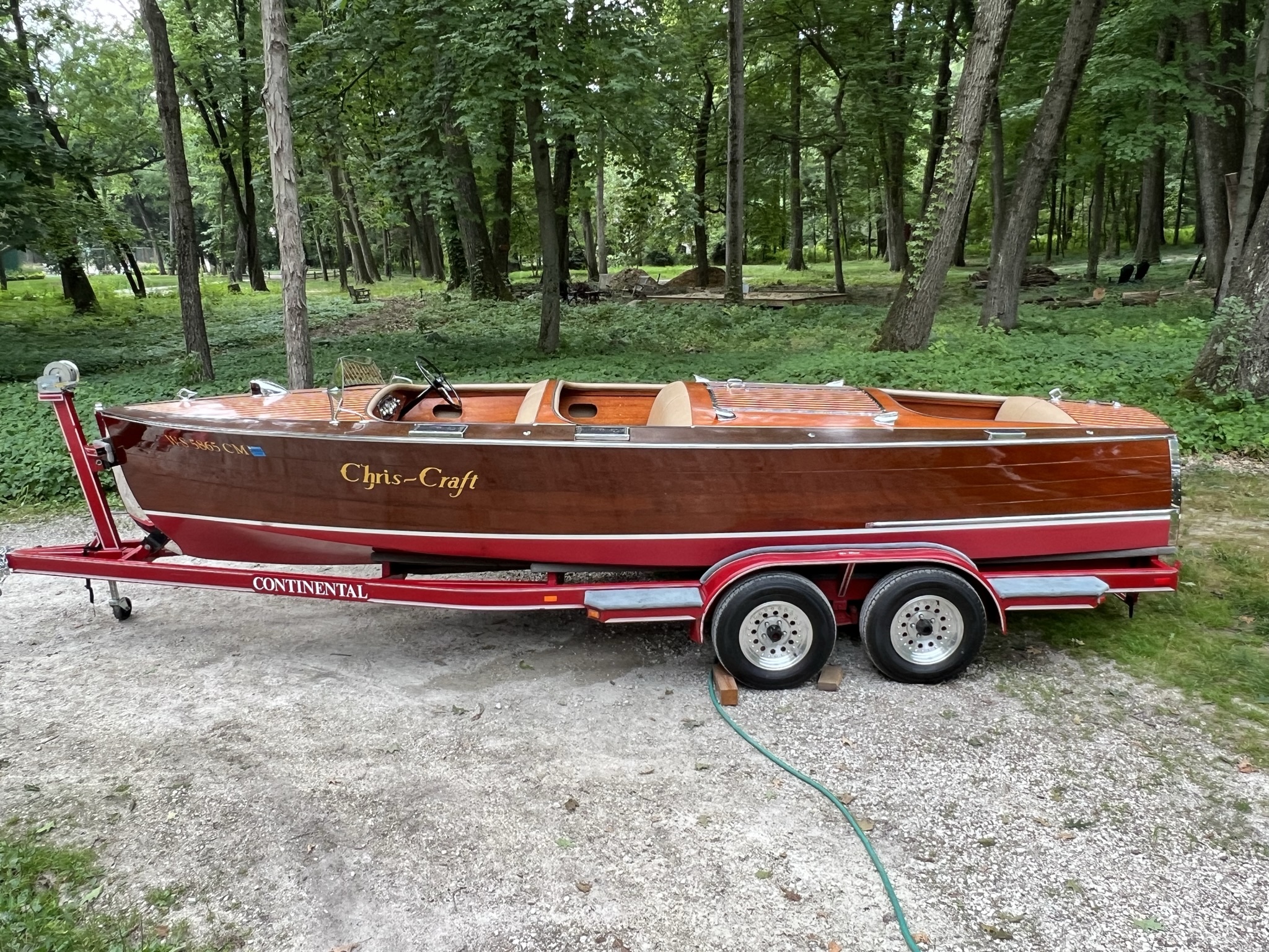 1934 Chris Craft 21′ Triple Cockpit Runabout