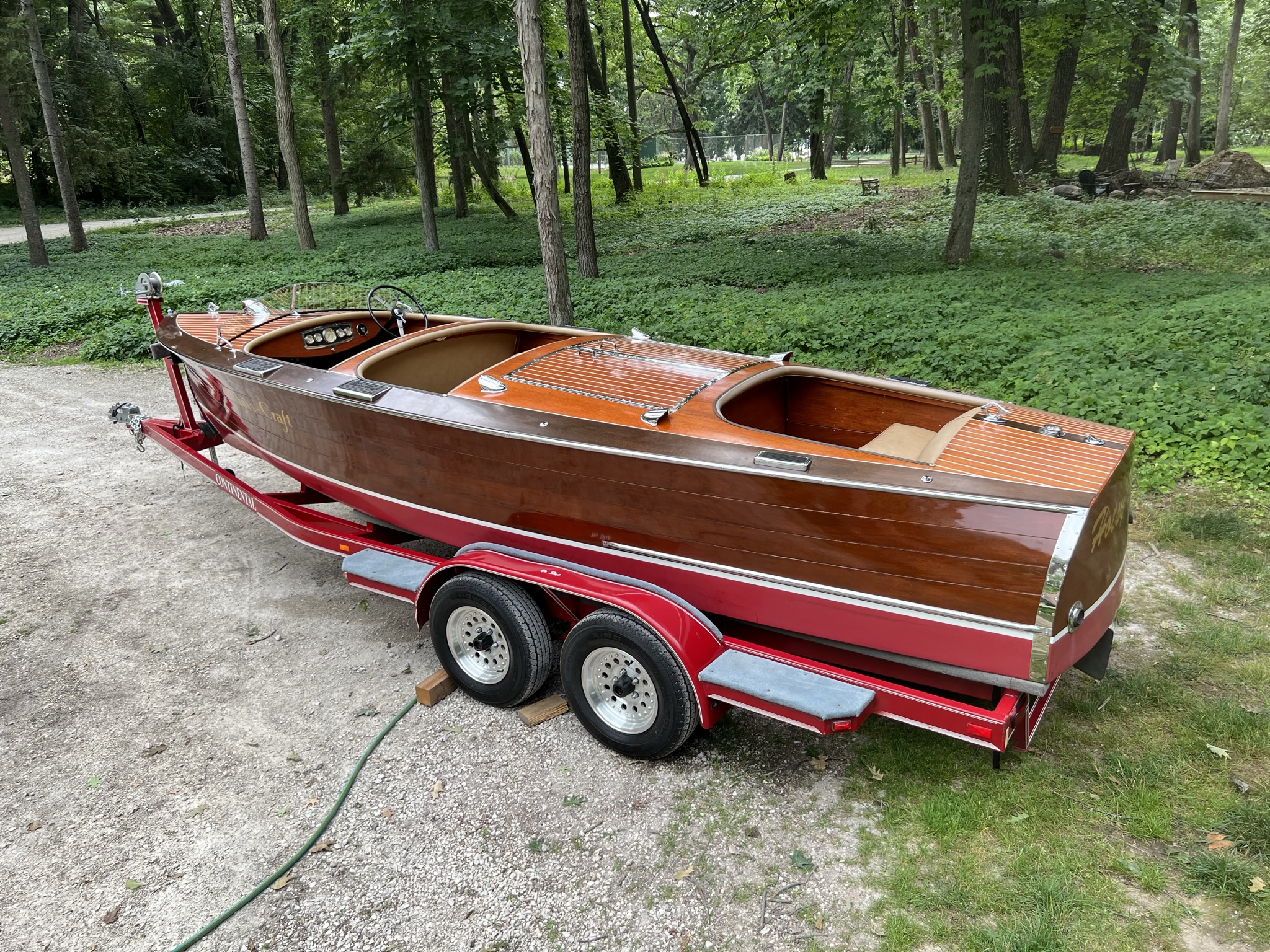 1934 Chris Craft 21′ Triple Cockpit Runabout
