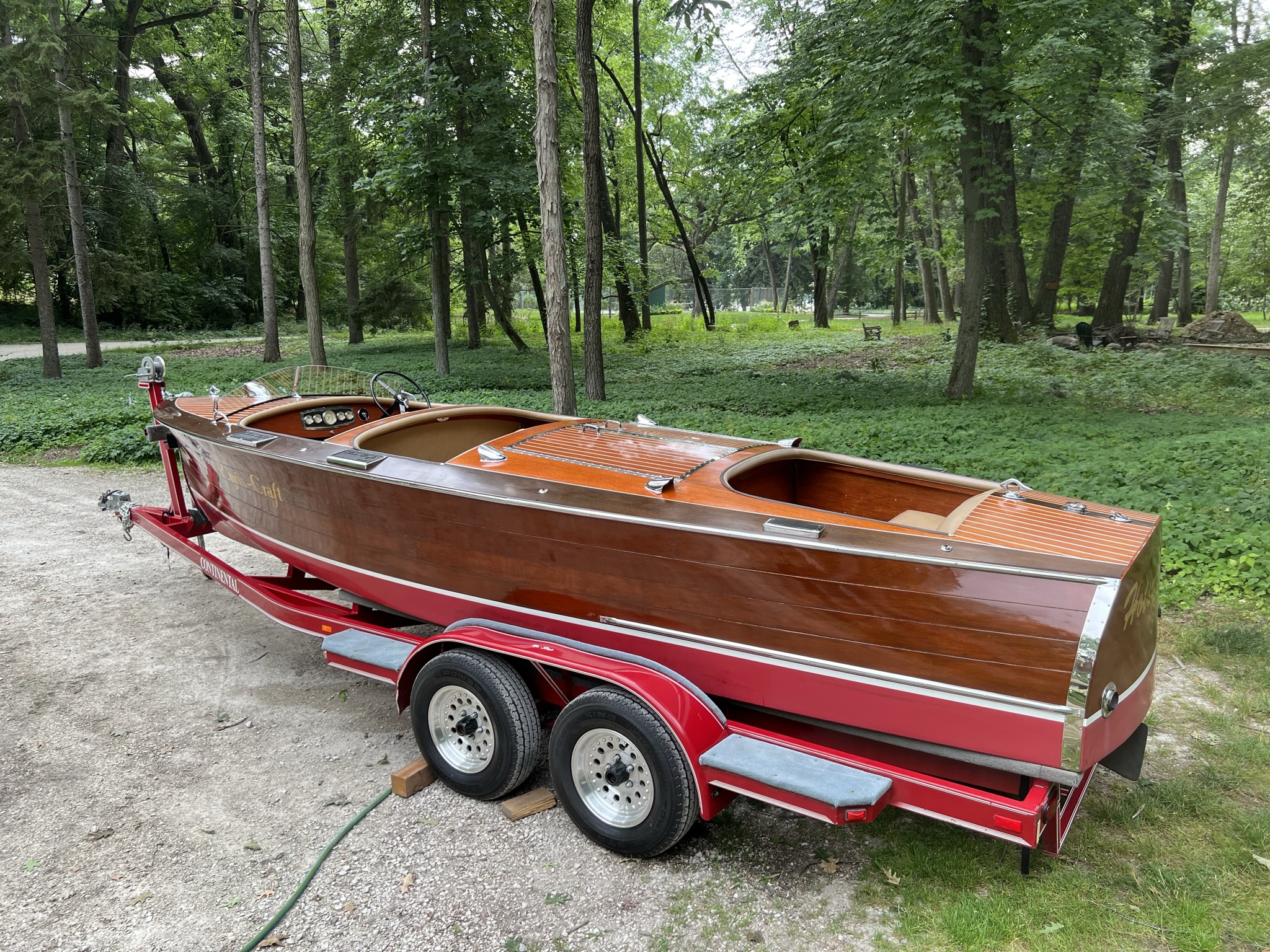 1934 Chris Craft 21′ Triple Cockpit Runabout