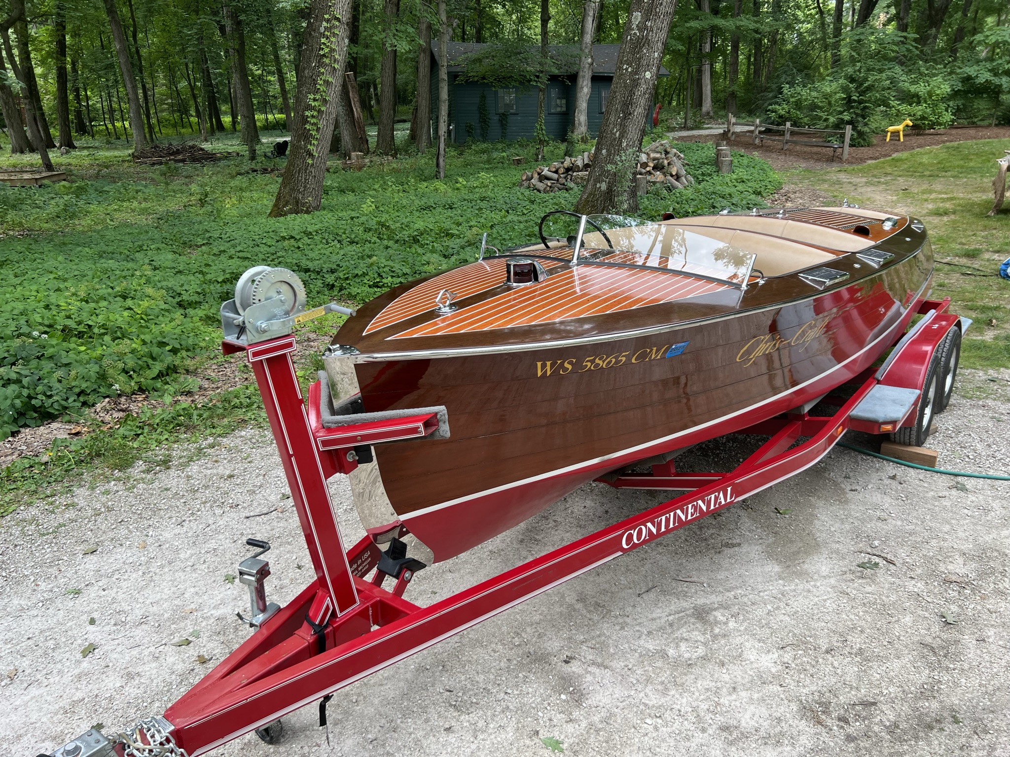 1934 Chris Craft 21′ Triple Cockpit Runabout
