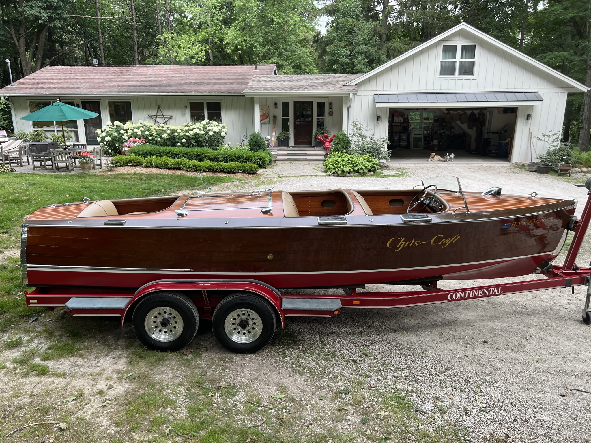 1934 Chris Craft 21′ Triple Cockpit Runabout