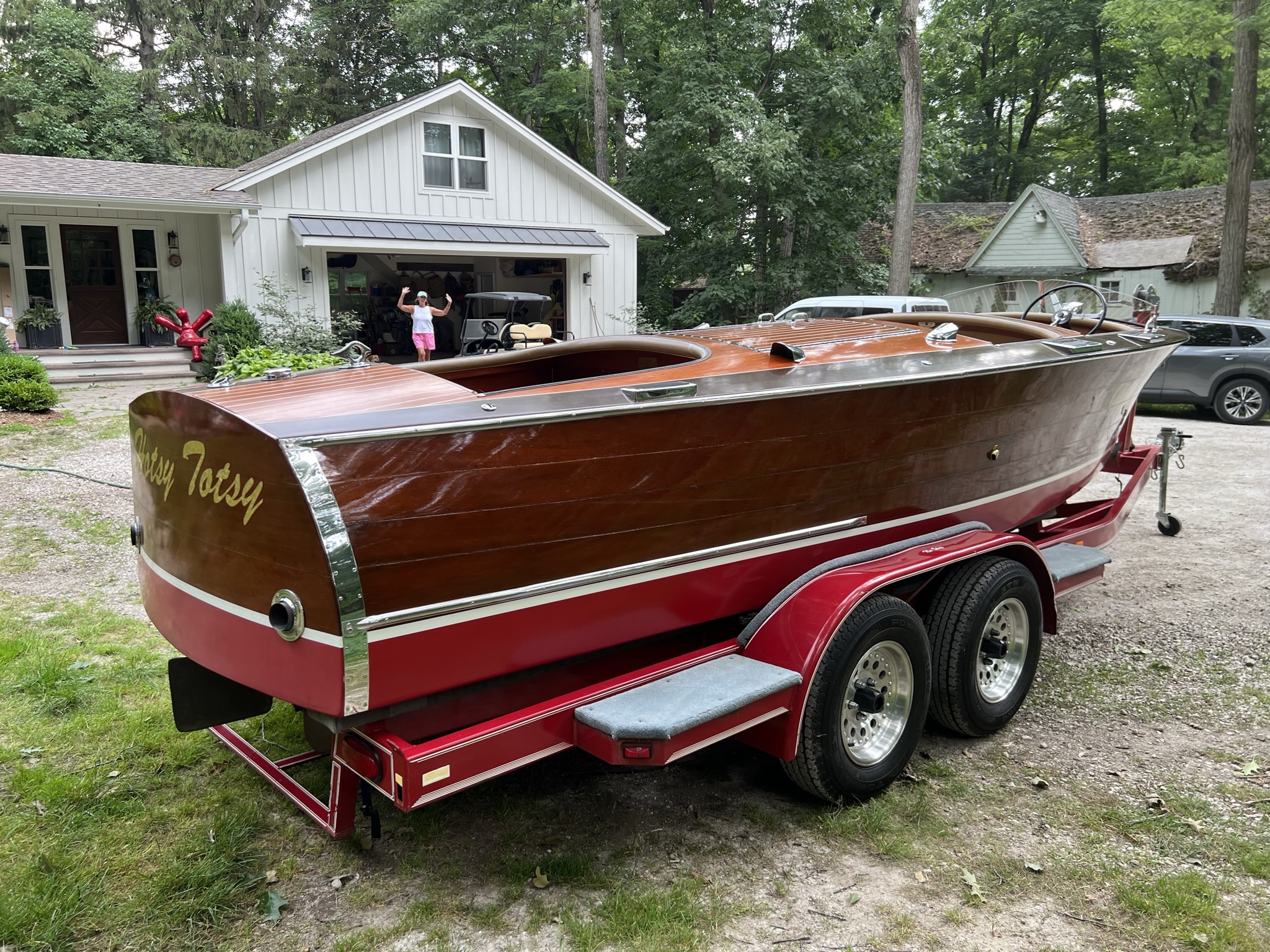 1934 Chris Craft 21′ Triple Cockpit Runabout