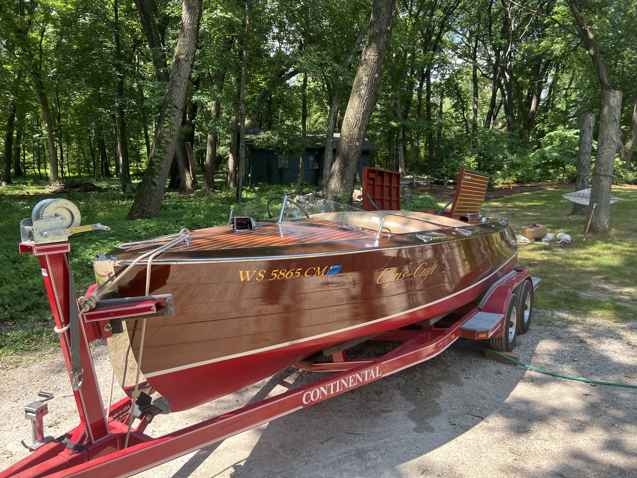 1934 Chris Craft 21′ Triple Cockpit Runabout