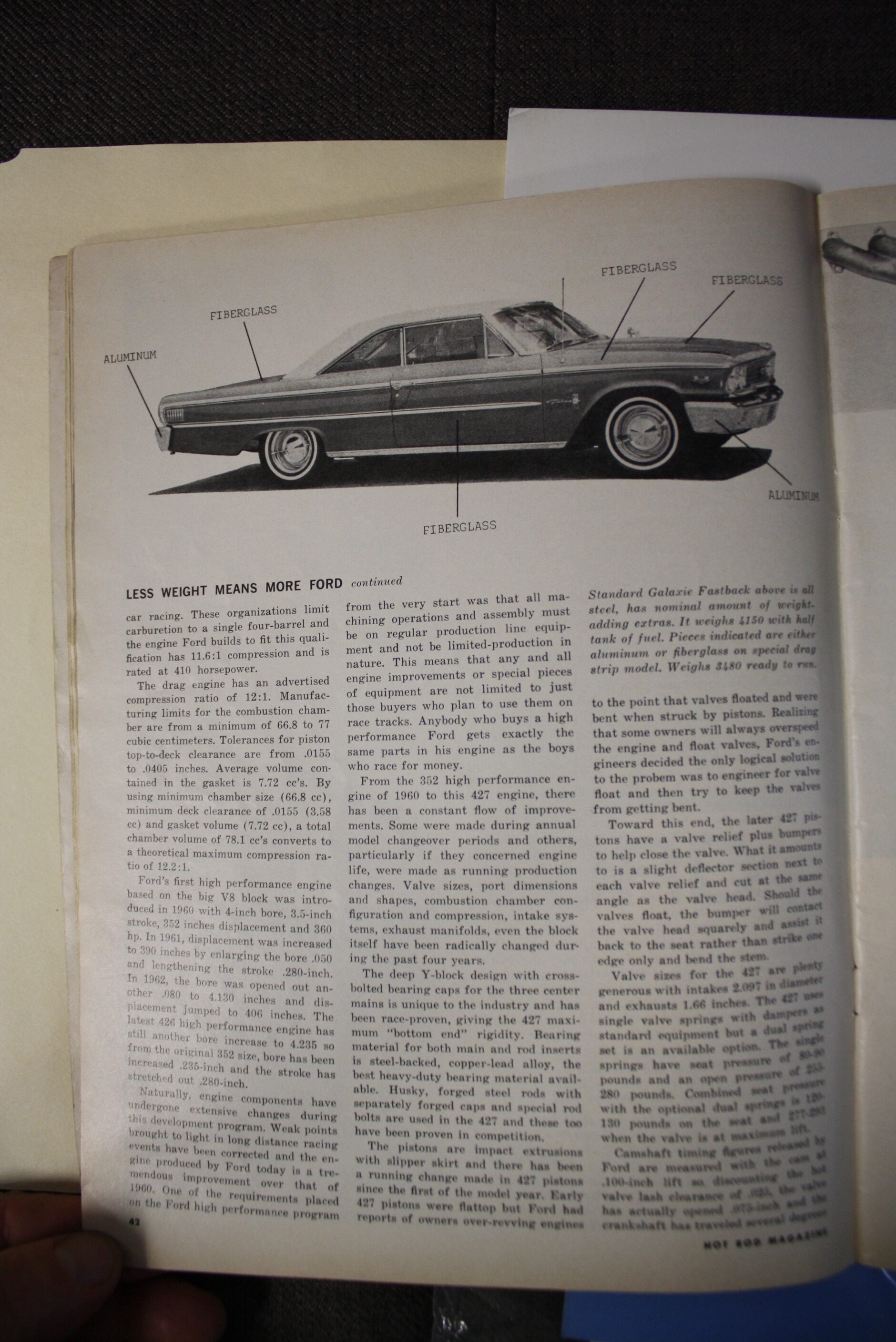 1963-1/2 Galaxie R Code 427 Factory Lightweight