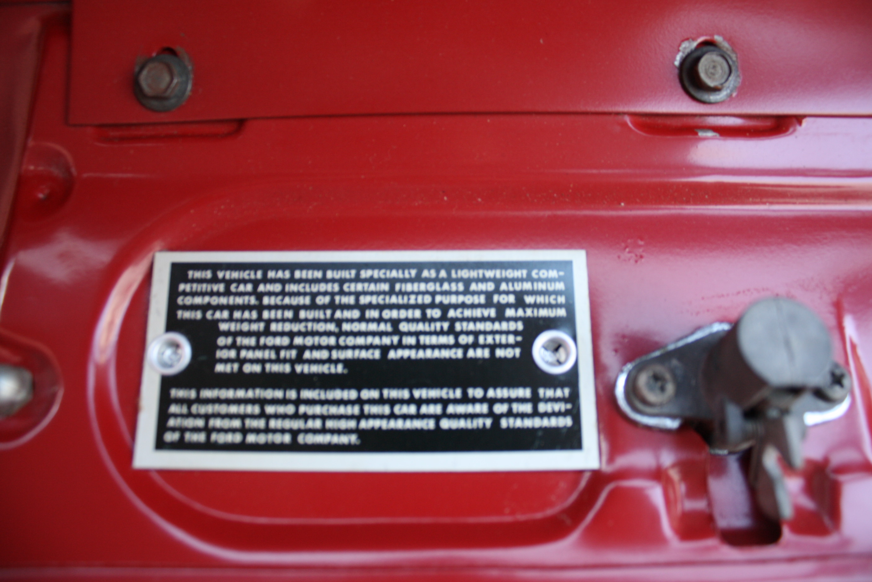 1963-1/2 Galaxie R Code 427 Factory Lightweight