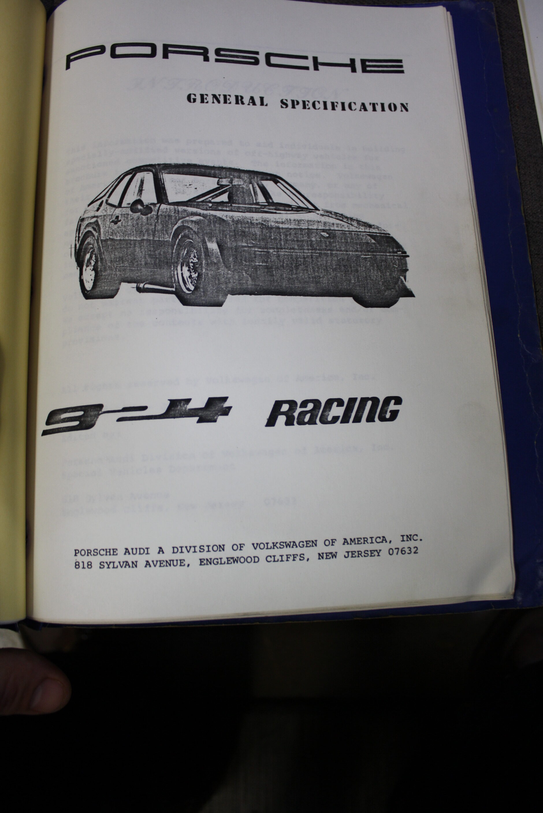 1978 Porsche 924/933 Factory D Production Race Car