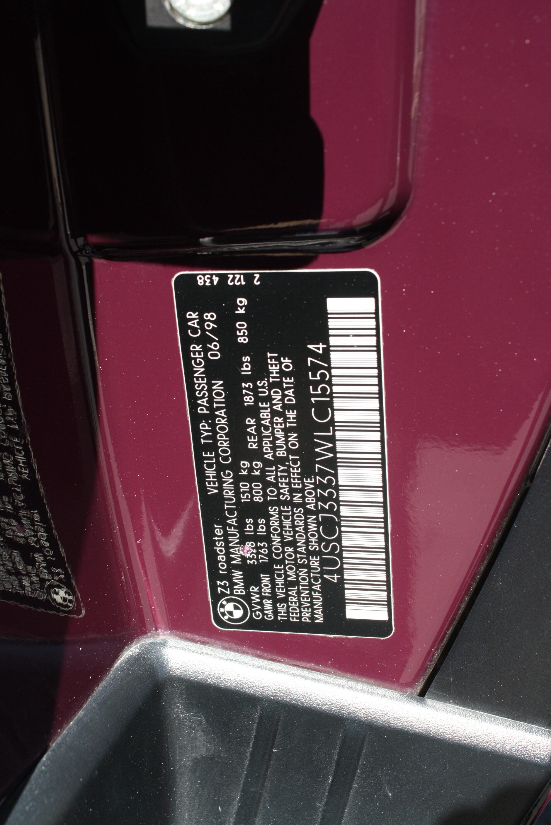 1998 BMW Z3 Roadster