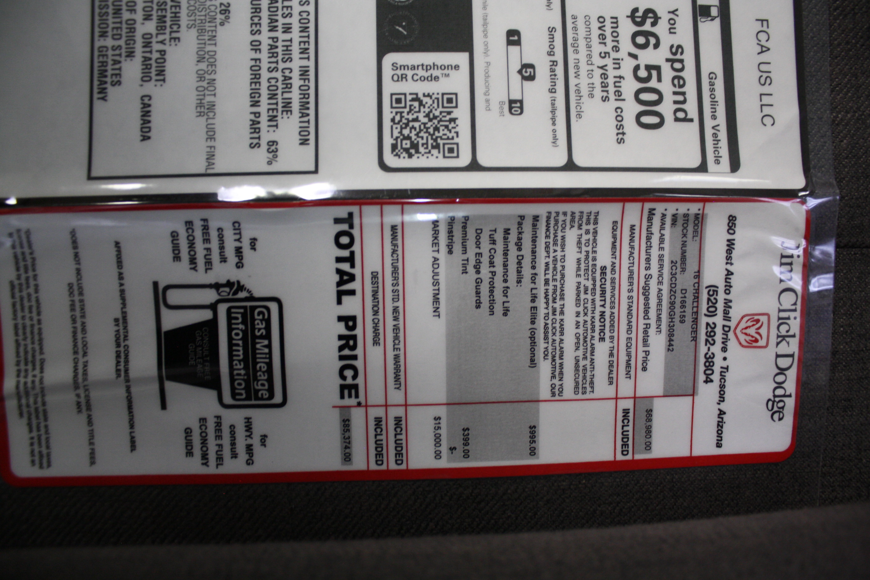 2016 Dodge Challenger Hellcat 1 owner 3700 miles
