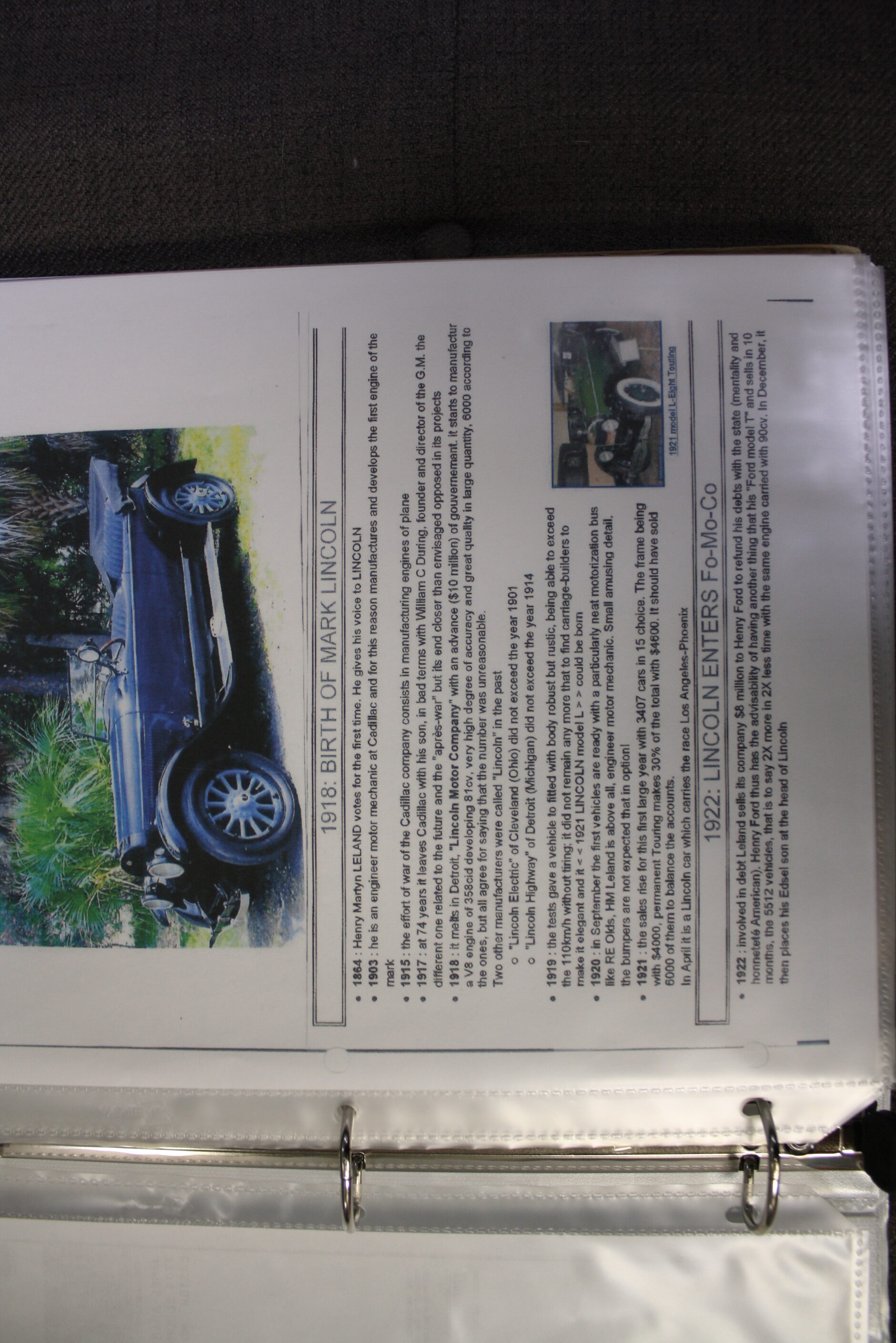 1921 Lincoln Model L Phaeton