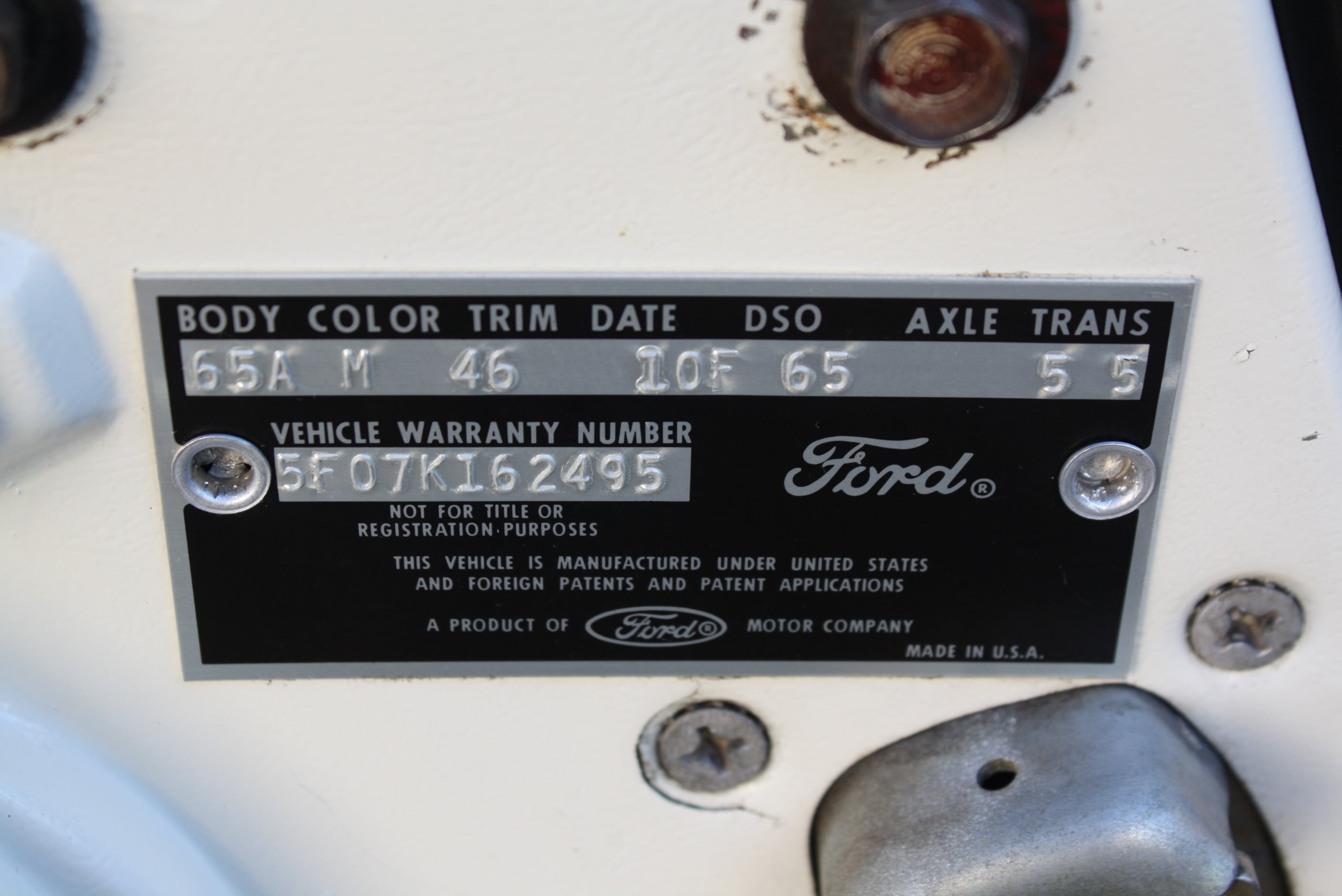1964-1/2 K Code Mustang