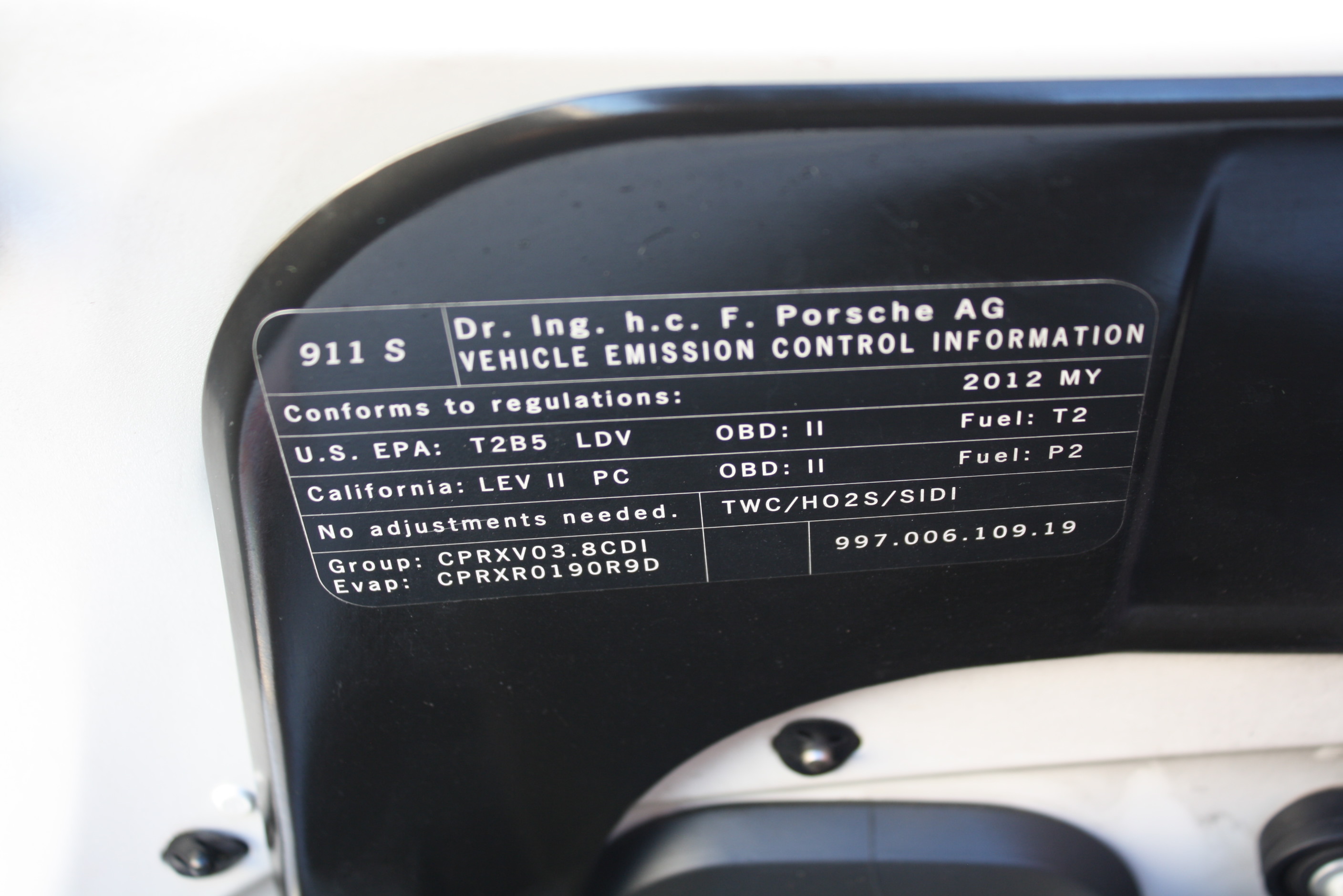 2012 Porsche 997.2 Cabriolet 6 speed Manual
