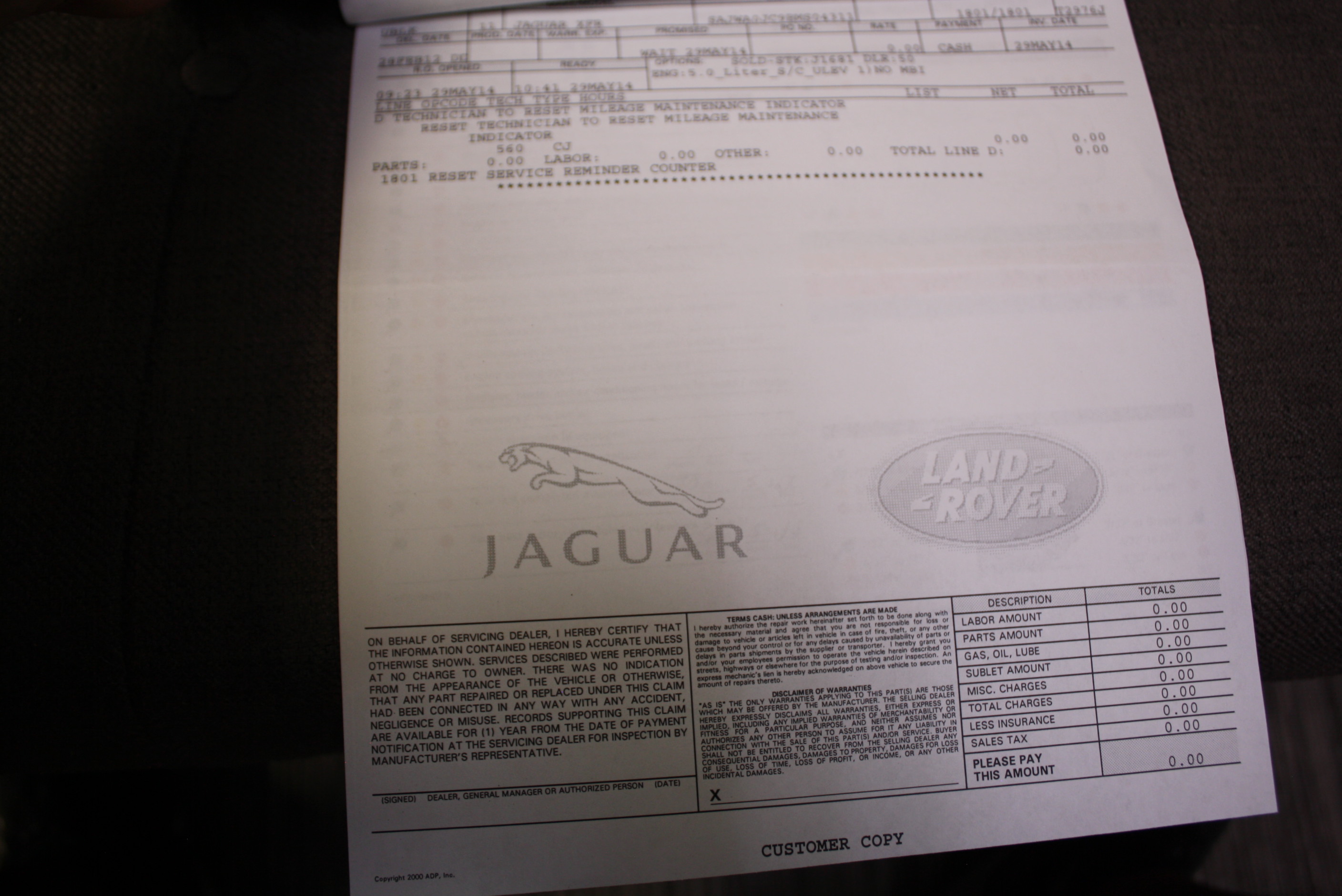 2011 Jaguar XFR with 5500 miles since new
