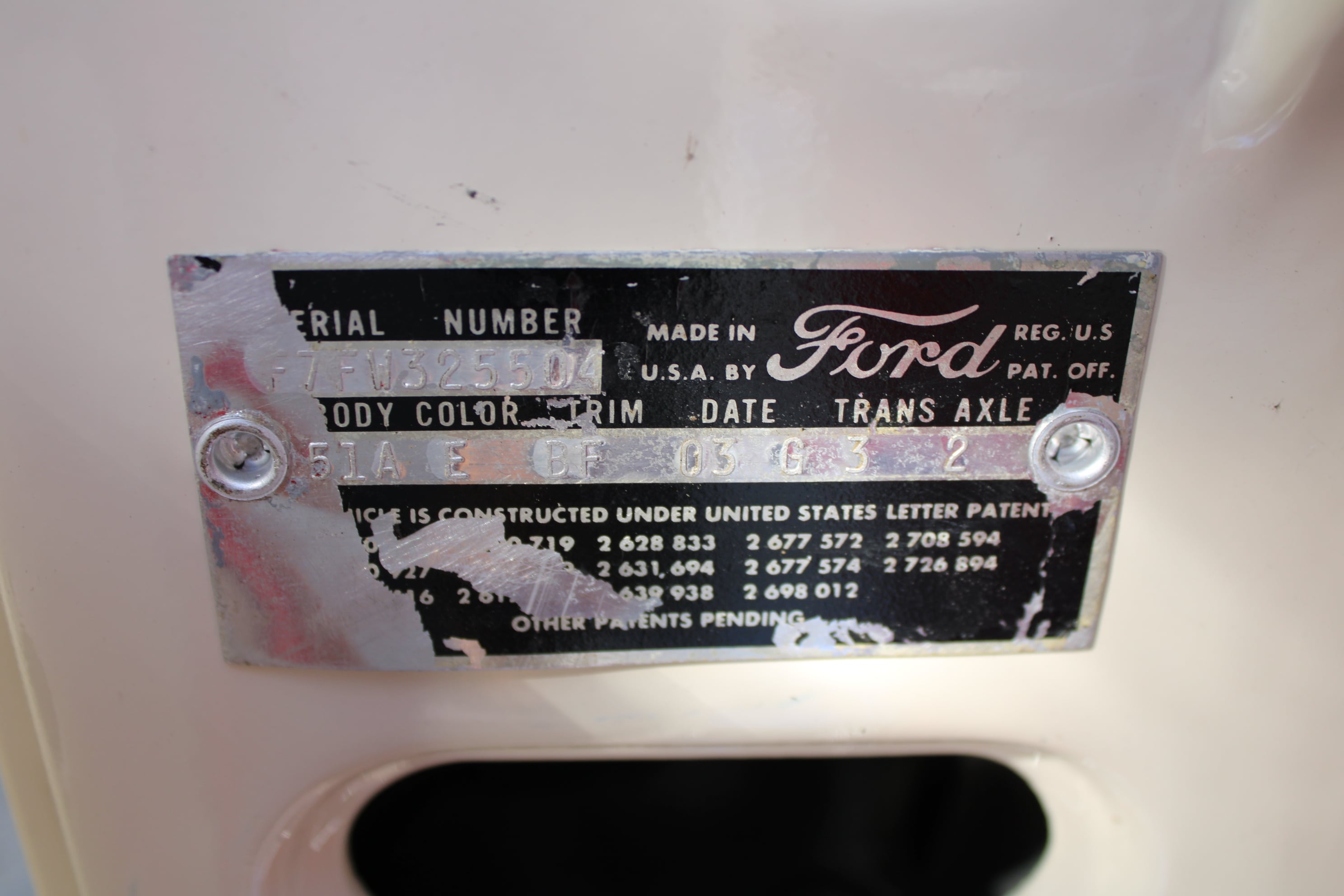 1957 Ford F Code Supercharged Fairlane 500 Retractable 1 of 19 produced