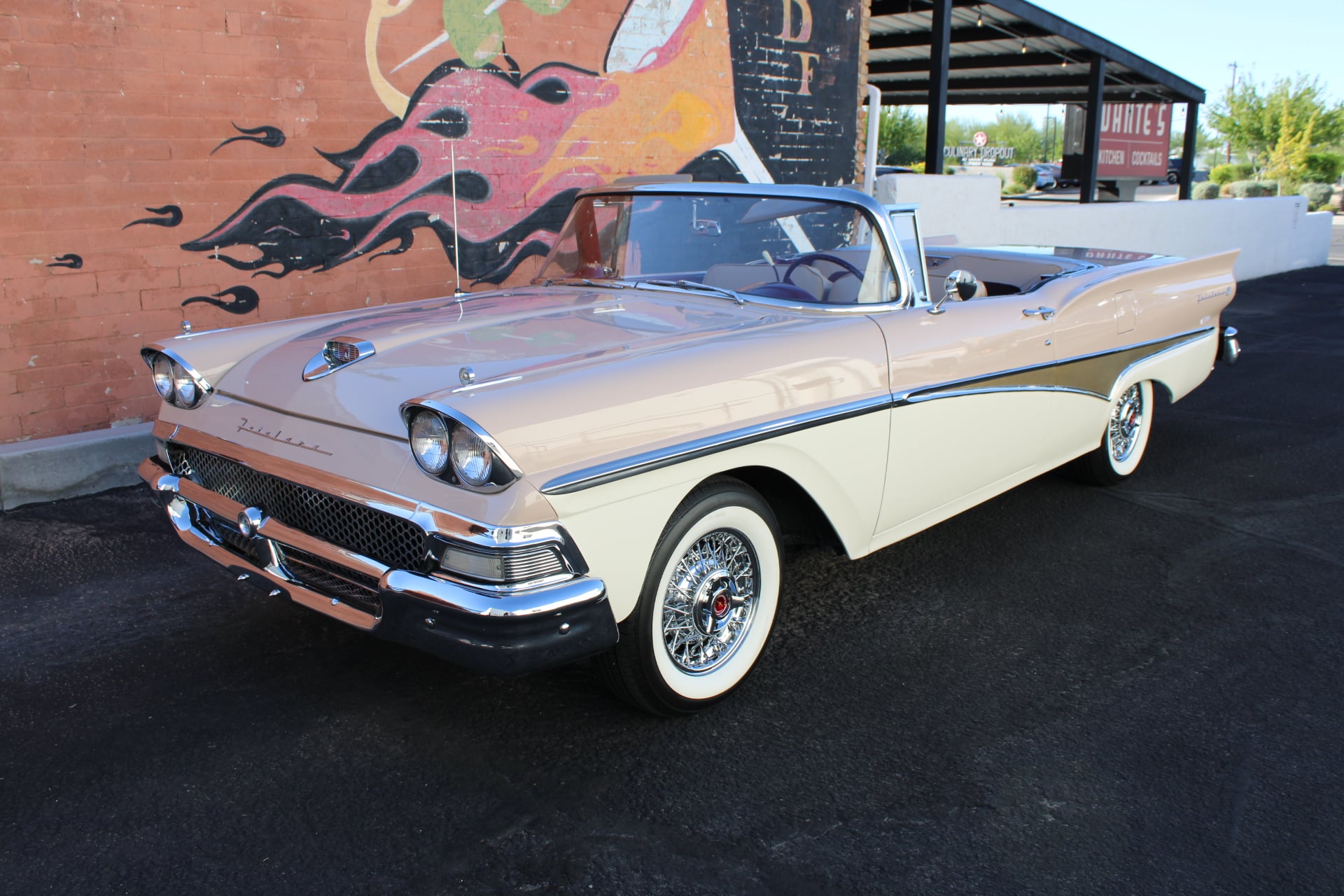 1958 Ford Fairlane 500 Skyliner Hardtop Convertible.