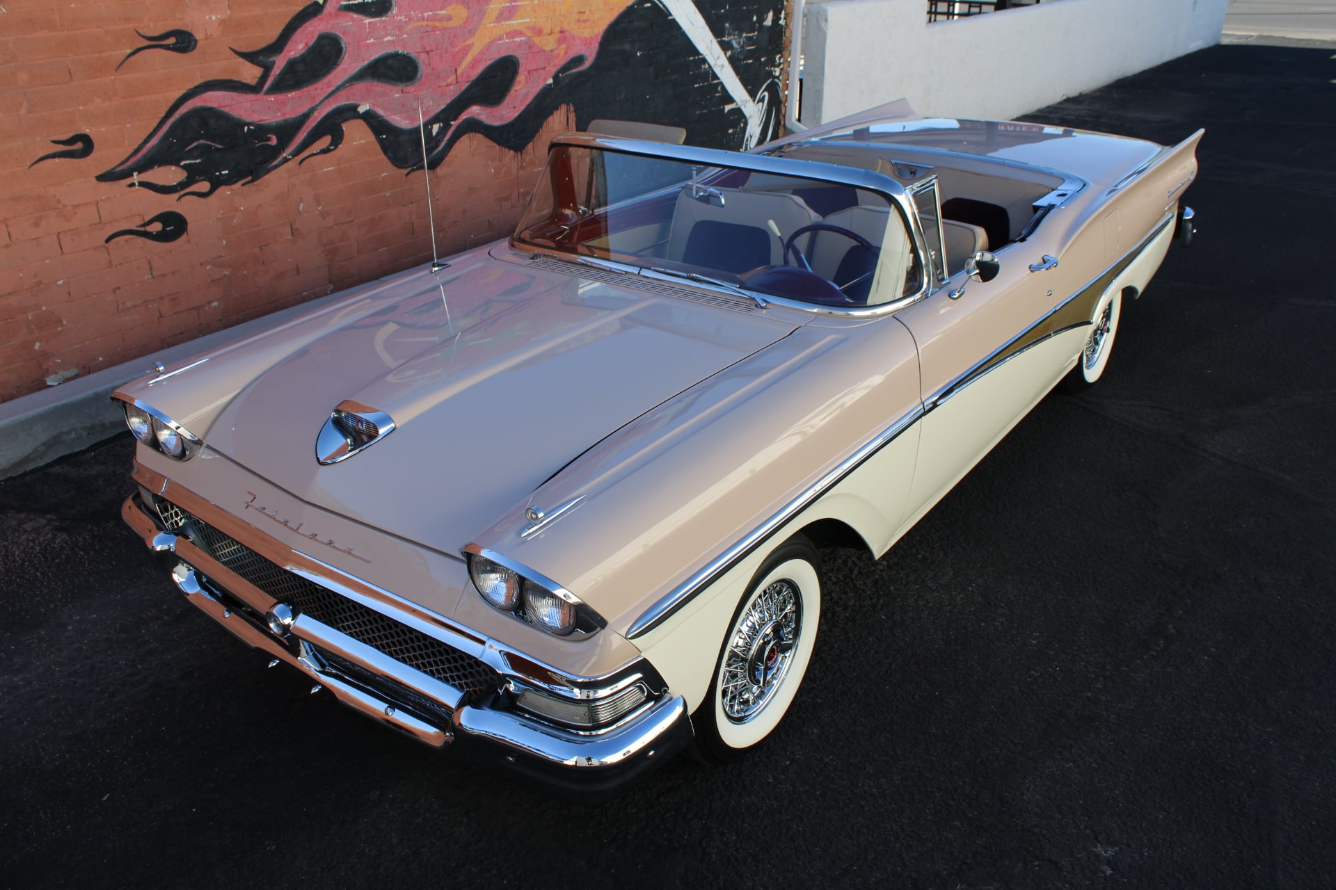 1958 Ford Fairlane 500 Skyliner Hardtop Convertible.