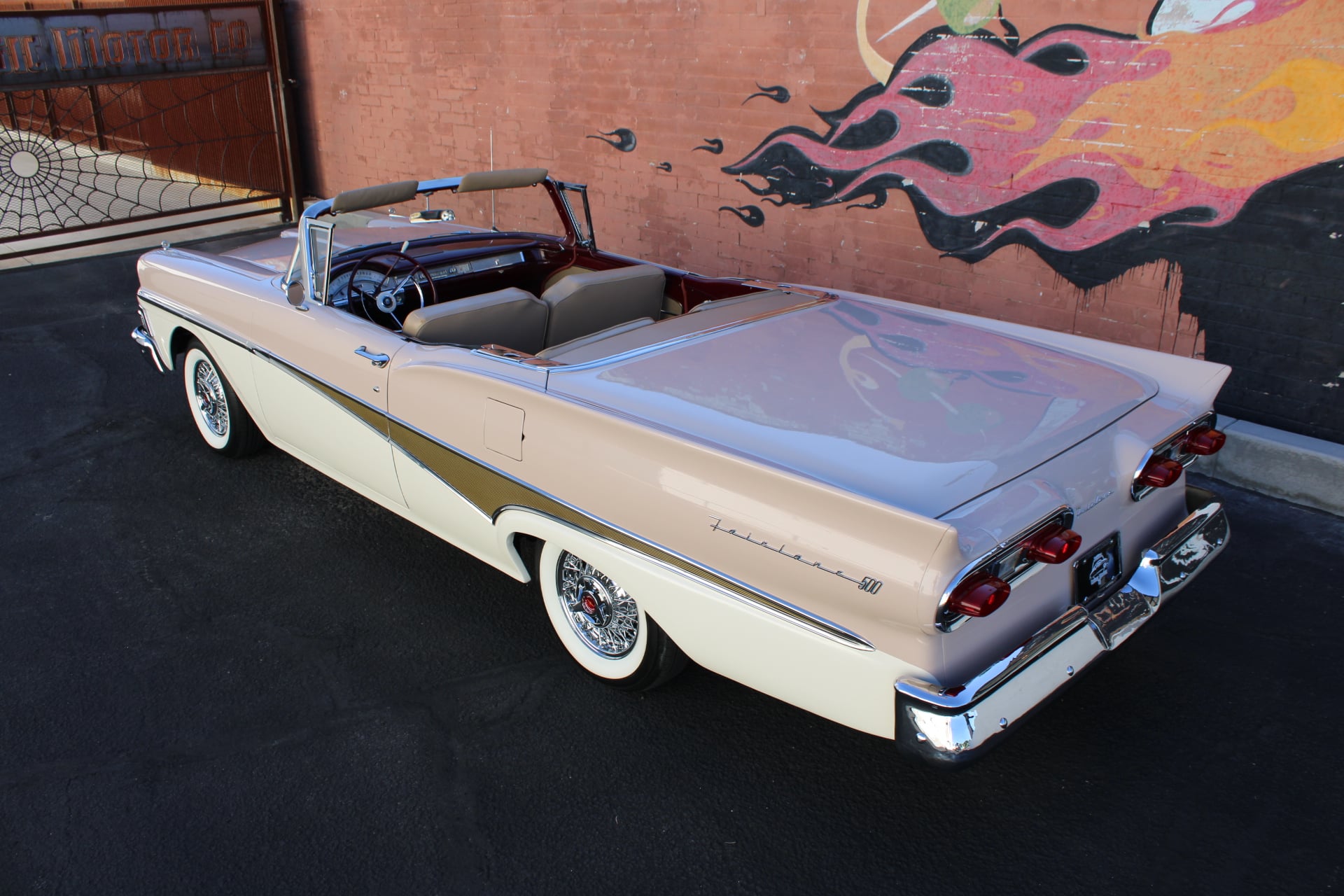 1958 Ford Fairlane 500 Skyliner Hardtop Convertible.