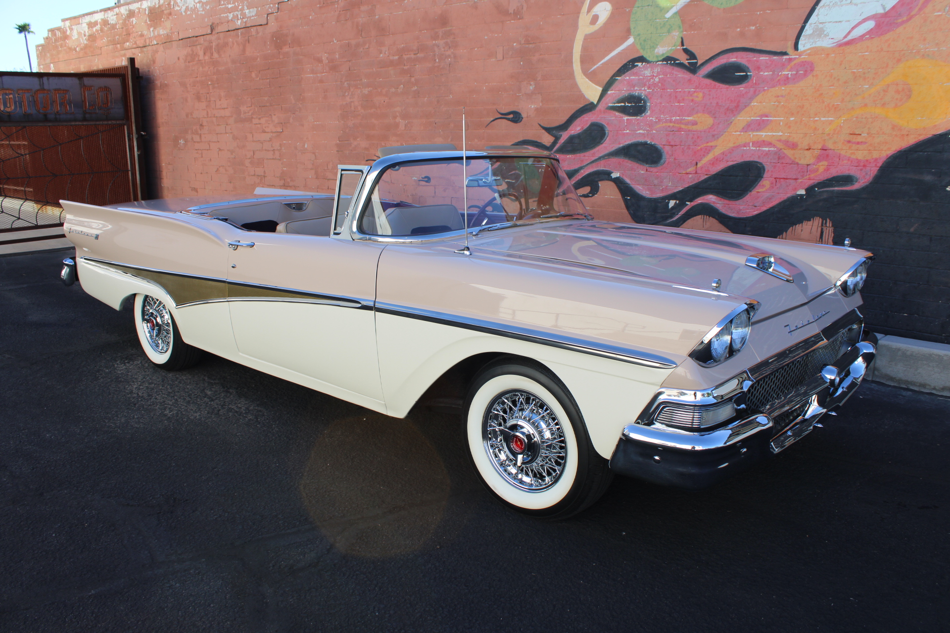 1958 Ford Fairlane 500 Skyliner Hardtop Convertible.