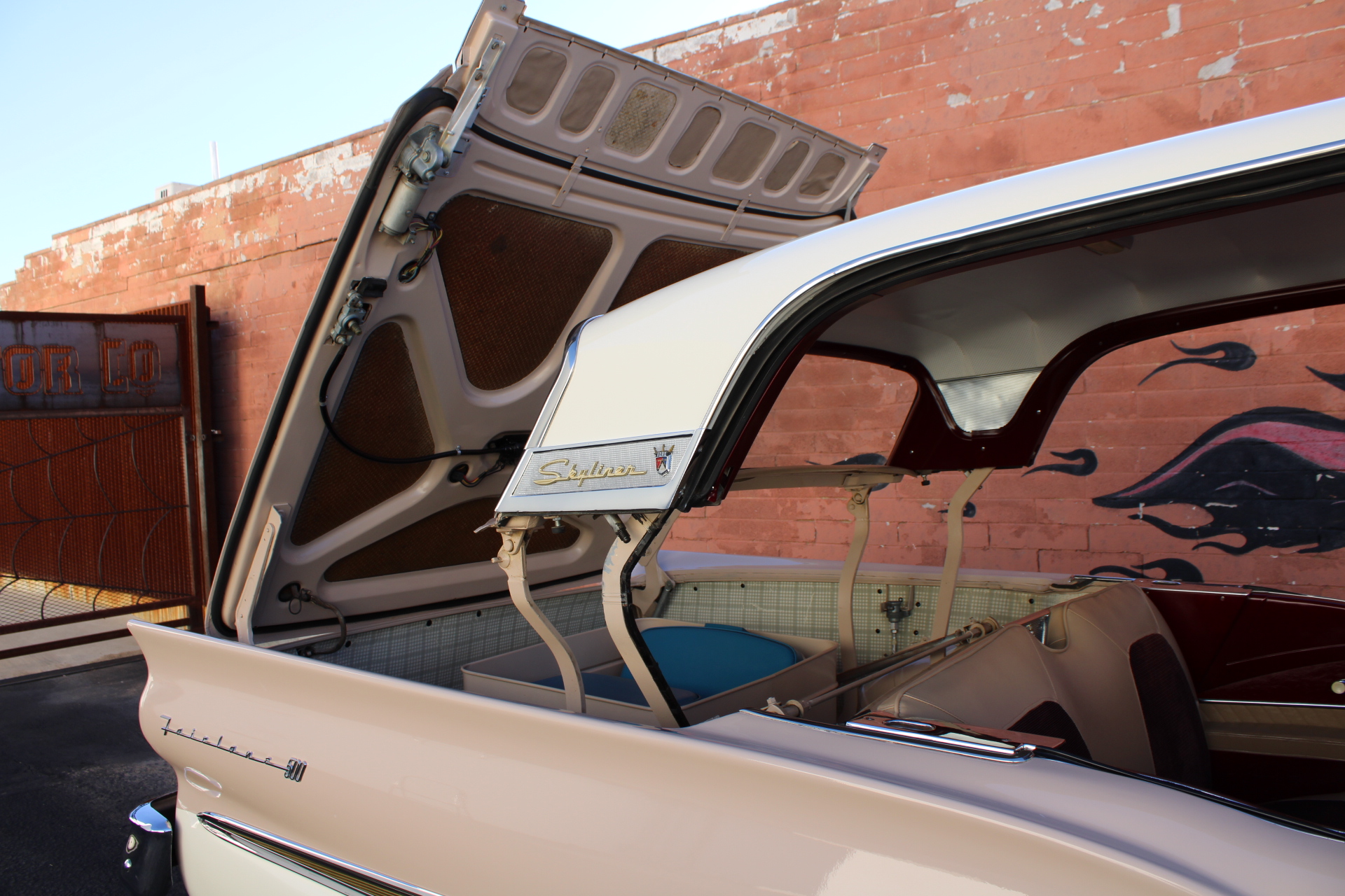 1958 Ford Fairlane 500 Skyliner Hardtop Convertible.