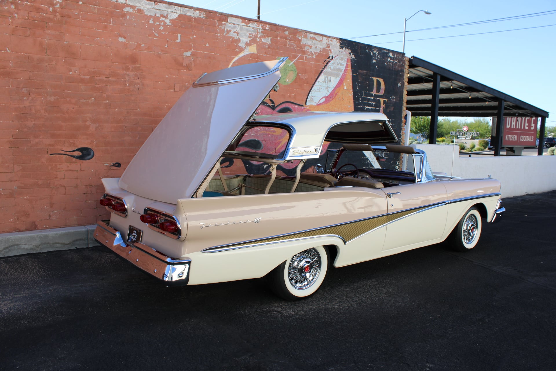1958 Ford Fairlane 500 Skyliner Hardtop Convertible.