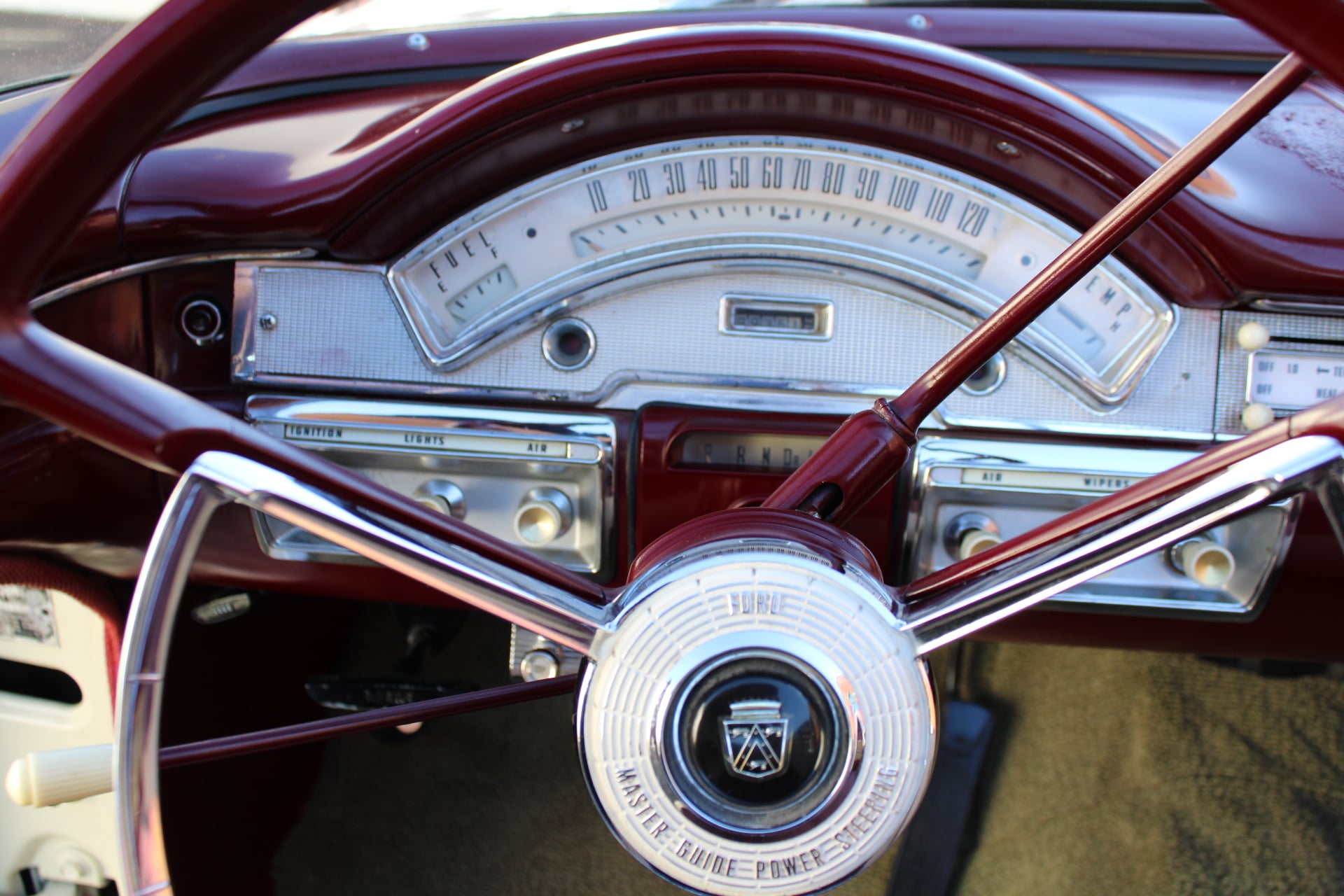 1958 Ford Fairlane 500 Skyliner Hardtop Convertible.