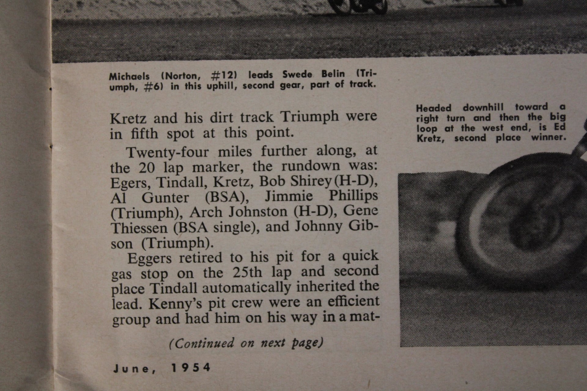 1954 BSA A7 Shooting Star Daytona Race Bike