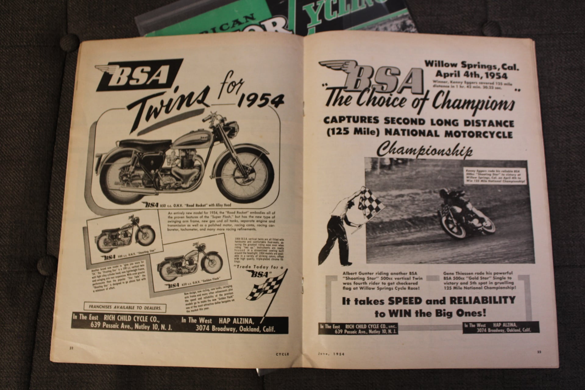 1954 BSA A7 Shooting Star Daytona Race Bike