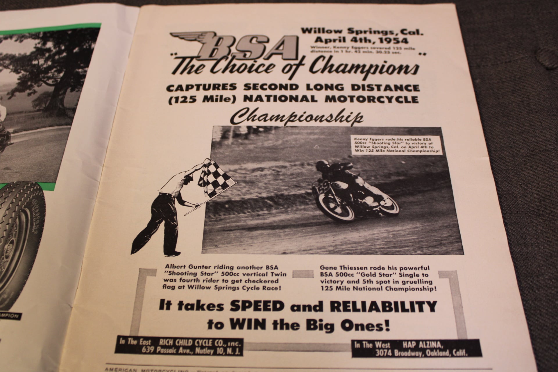 1954 BSA A7 Shooting Star Daytona Race Bike