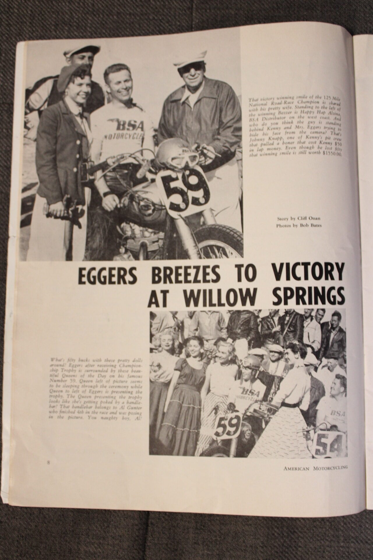 1954 BSA A7 Shooting Star Daytona Race Bike