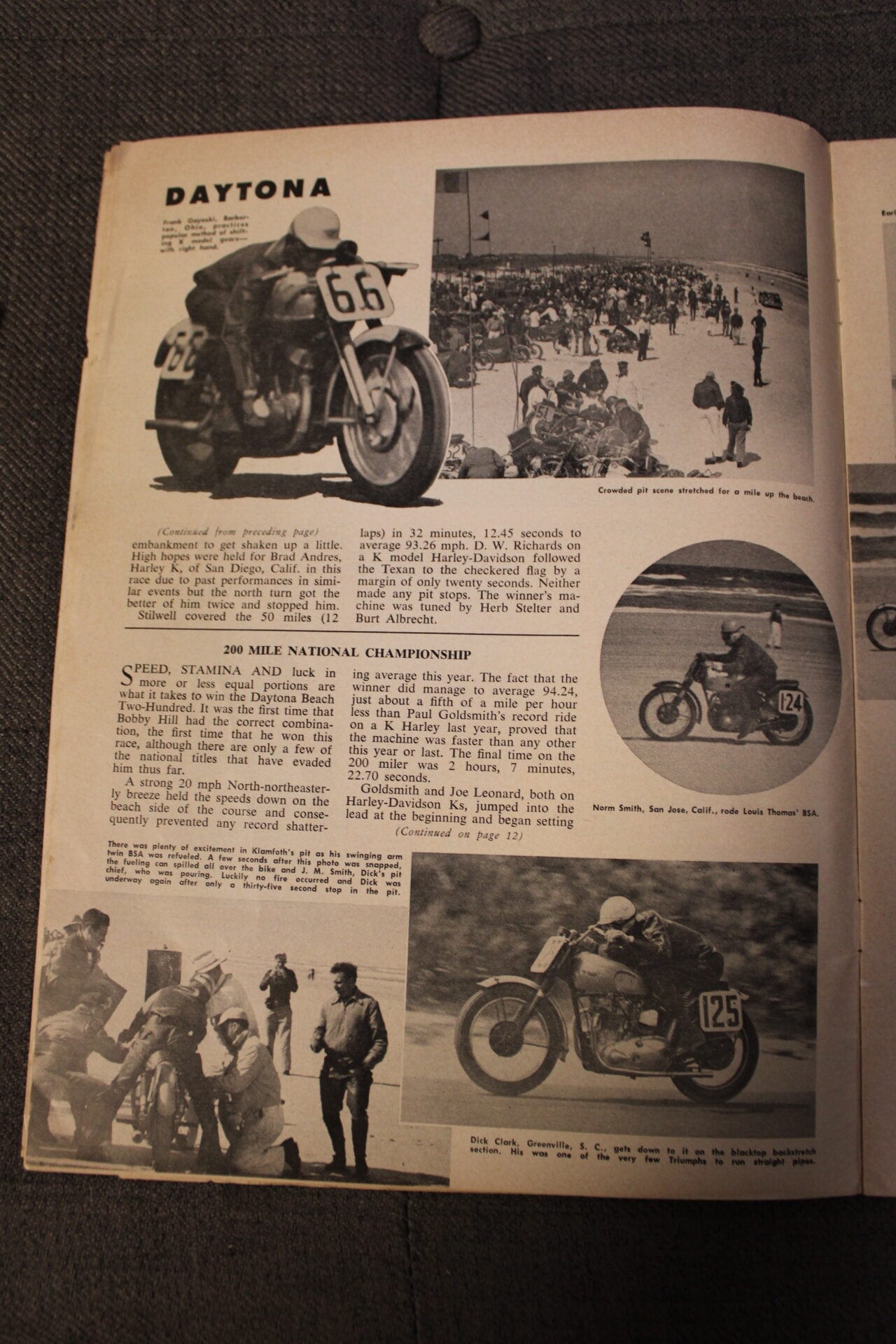 1954 BSA A7 Shooting Star Daytona Race Bike