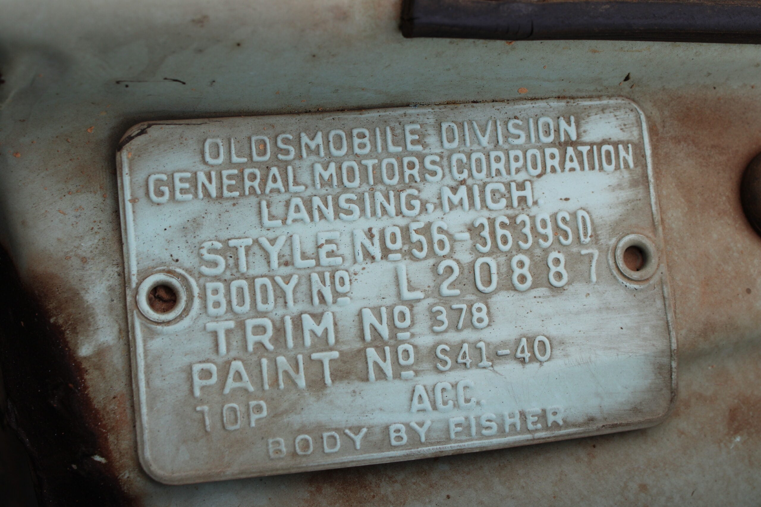 1956 Oldsmobile 88 4dr Hardtop