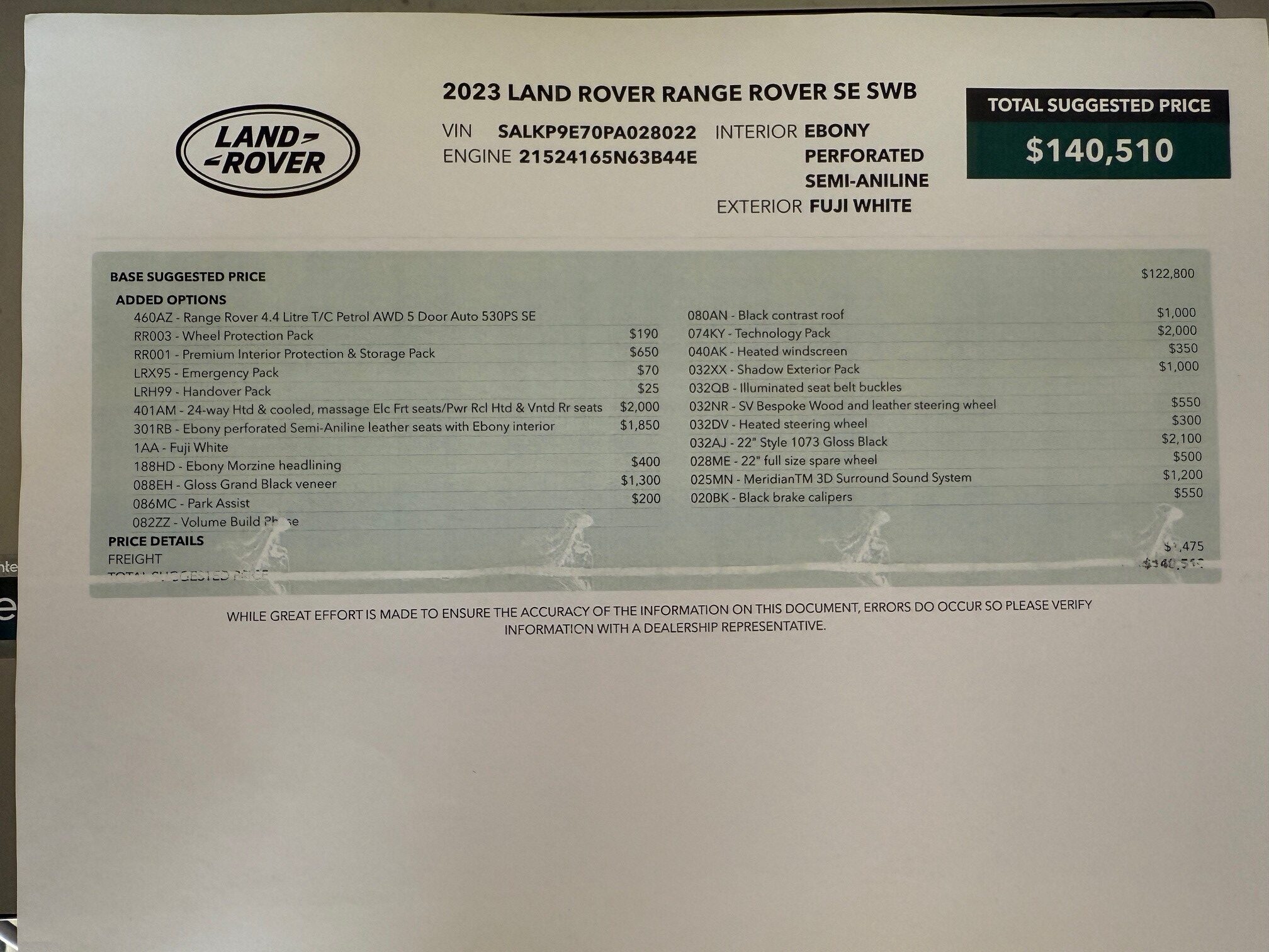 2023 Land Rover Range Rover P530 SE